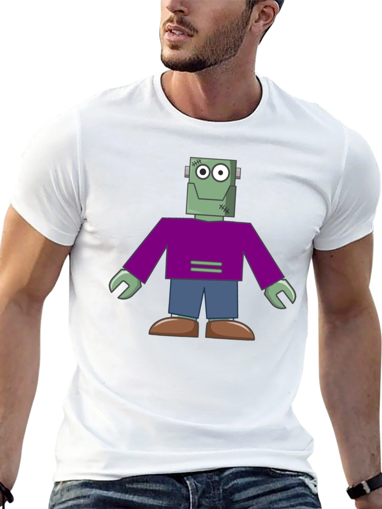 Frankenstein Graphic Tee - Halloween Novelty Shirt