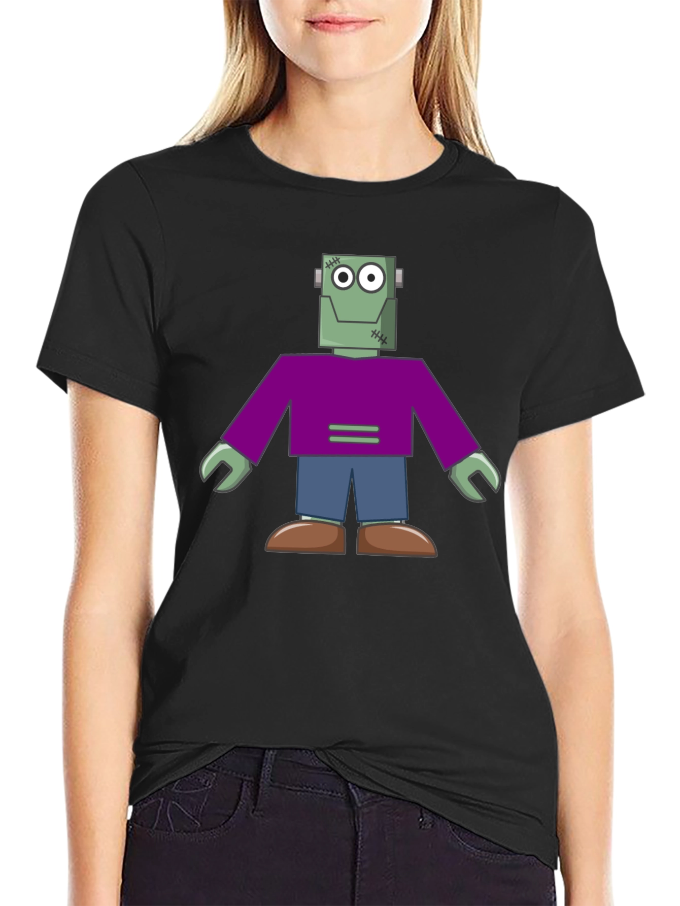Frankenstein Graphic Tee - Halloween Novelty Shirt