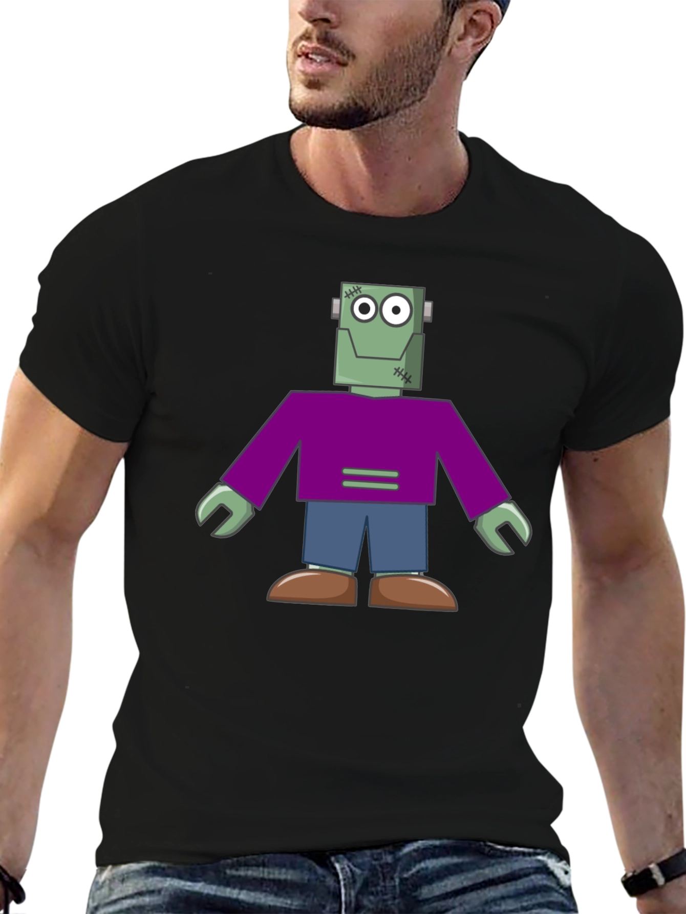 Frankenstein Graphic Tee - Halloween Novelty Shirt