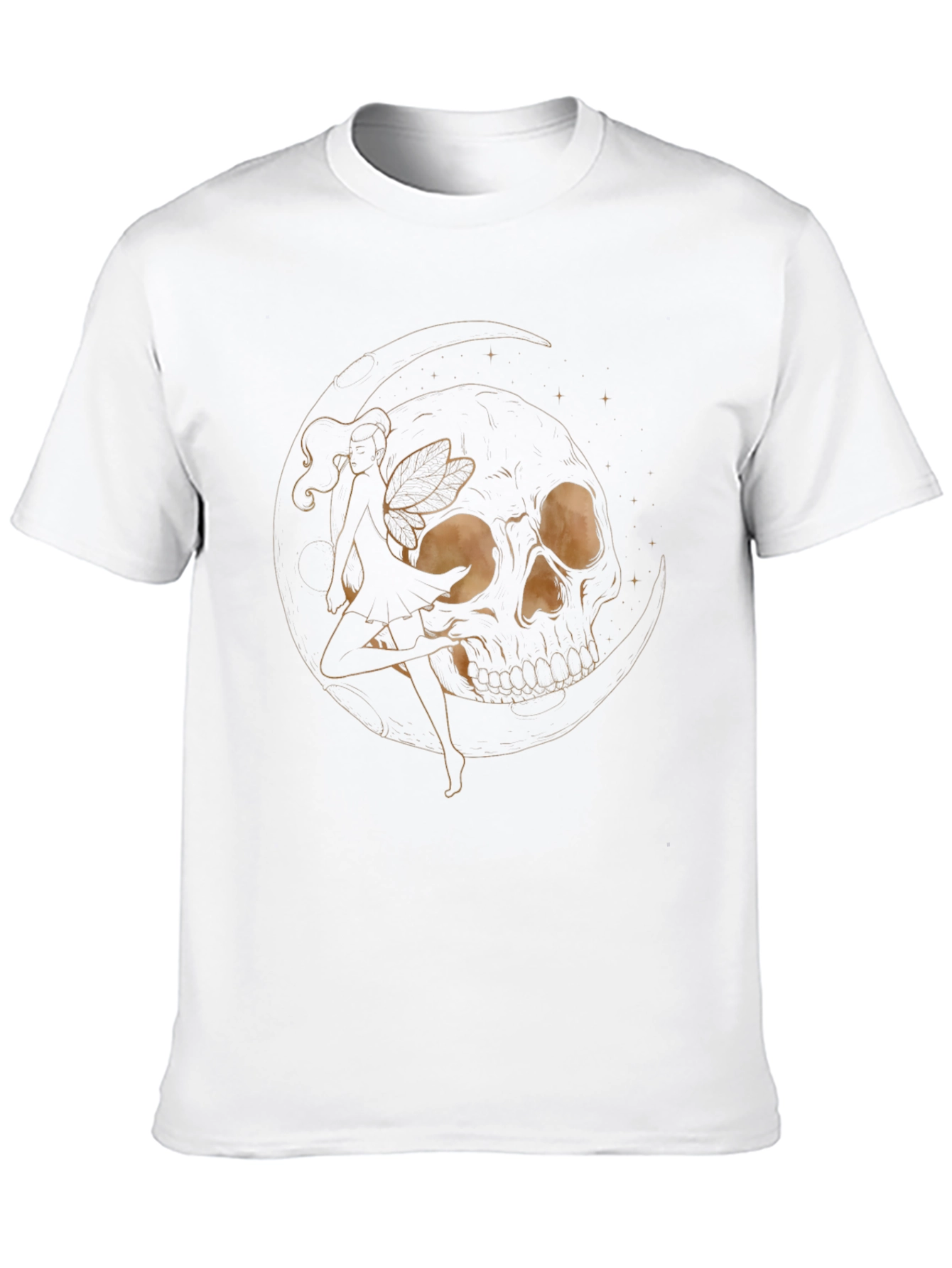 Skull Fairy Graphic Black T-Shirt