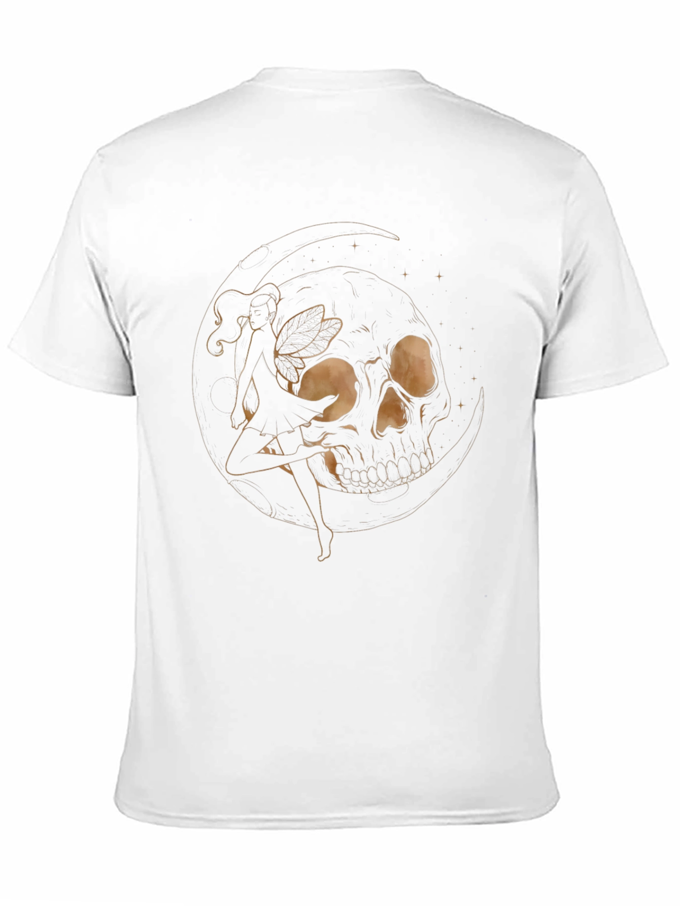 Skull Fairy Graphic Black T-Shirt