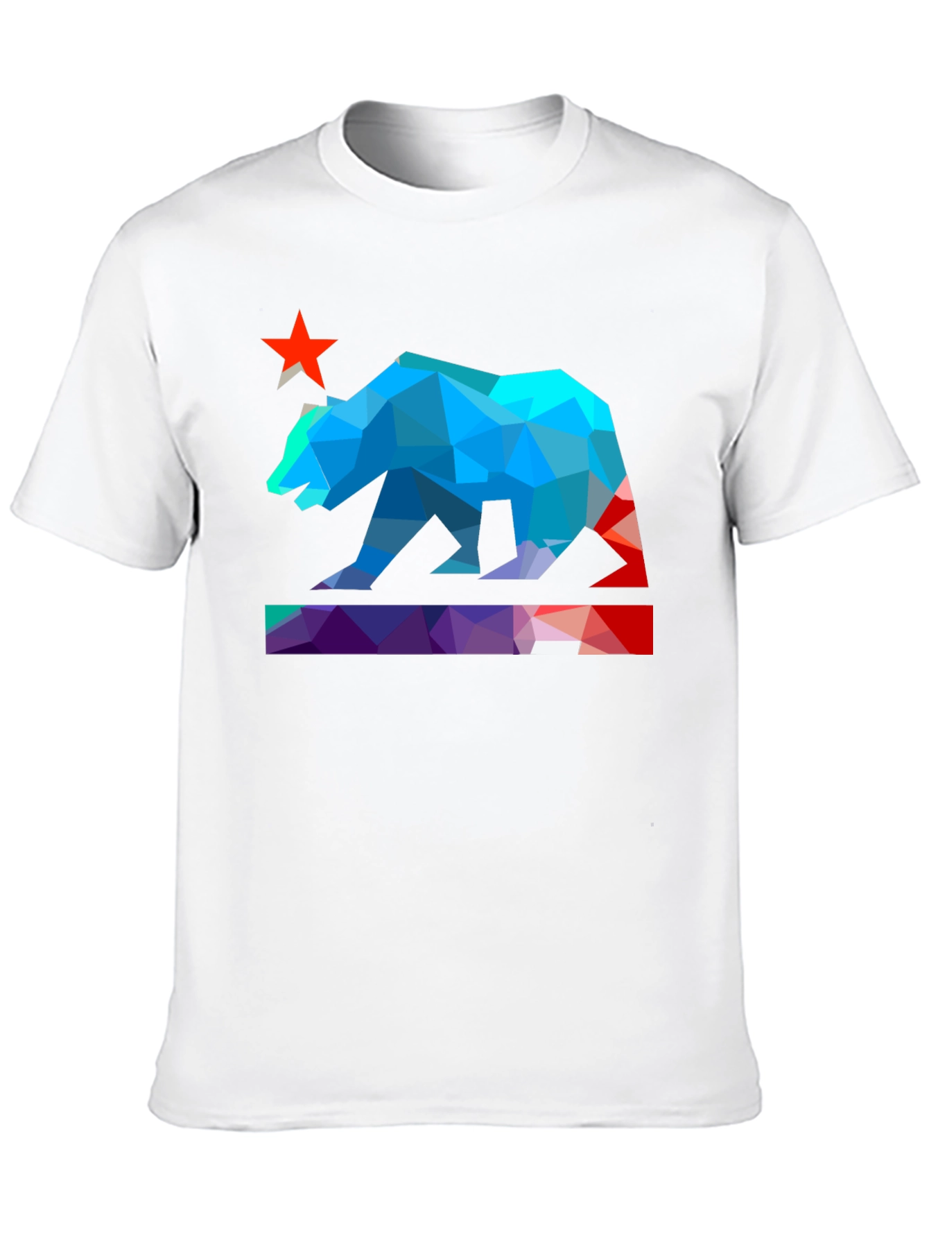 Geometric California Bear T-Shirt