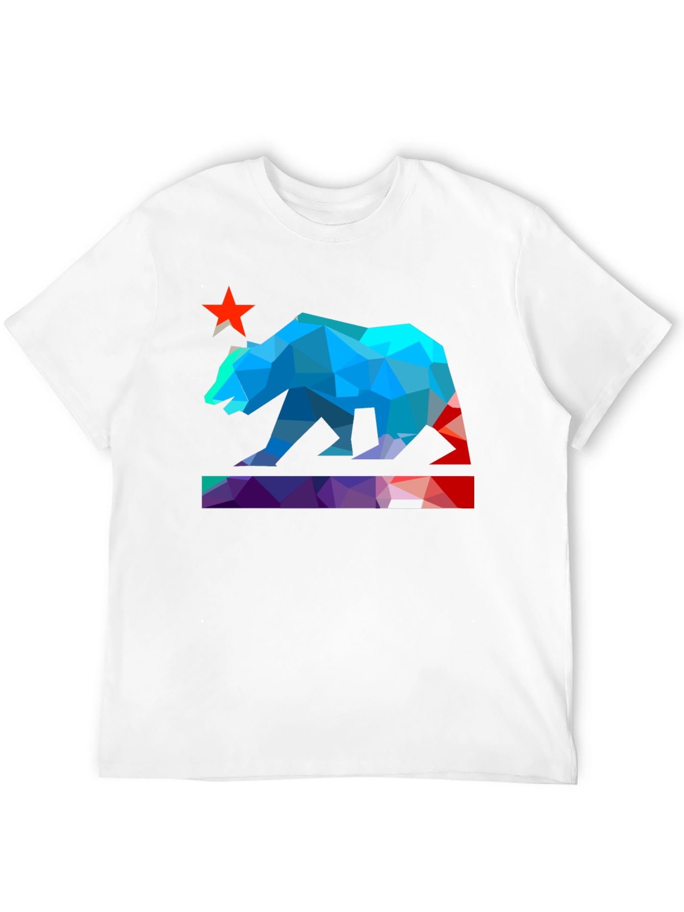 Geometric California Bear T-Shirt