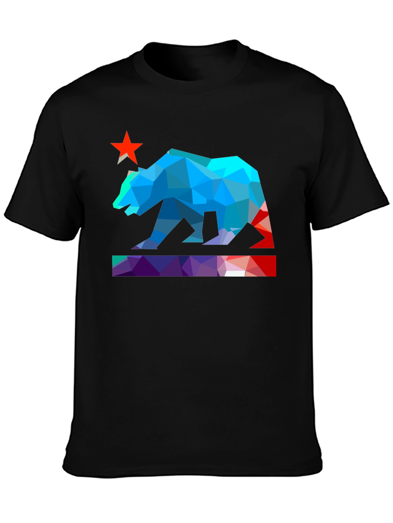 Geometric California Bear T-Shirt