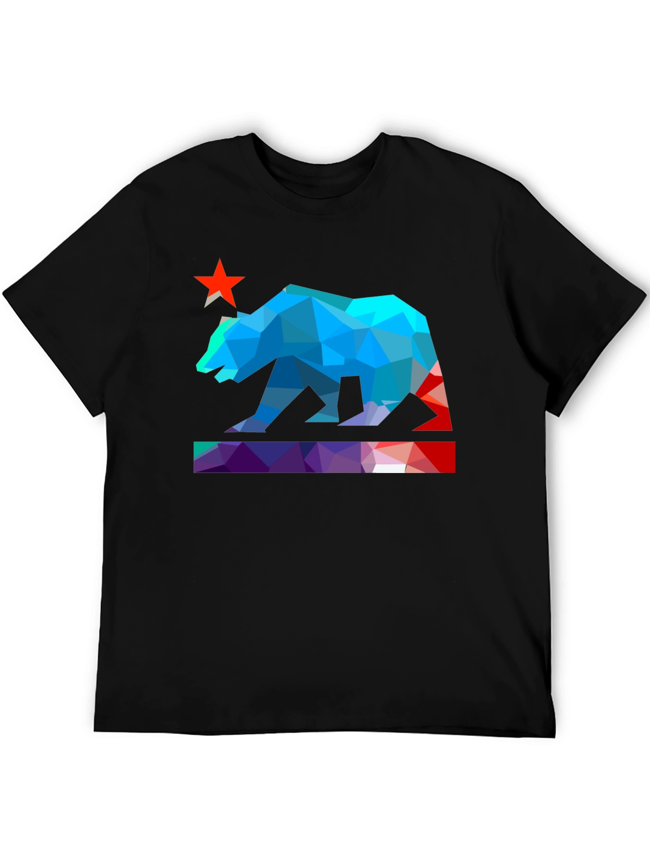 Geometric California Bear T-Shirt