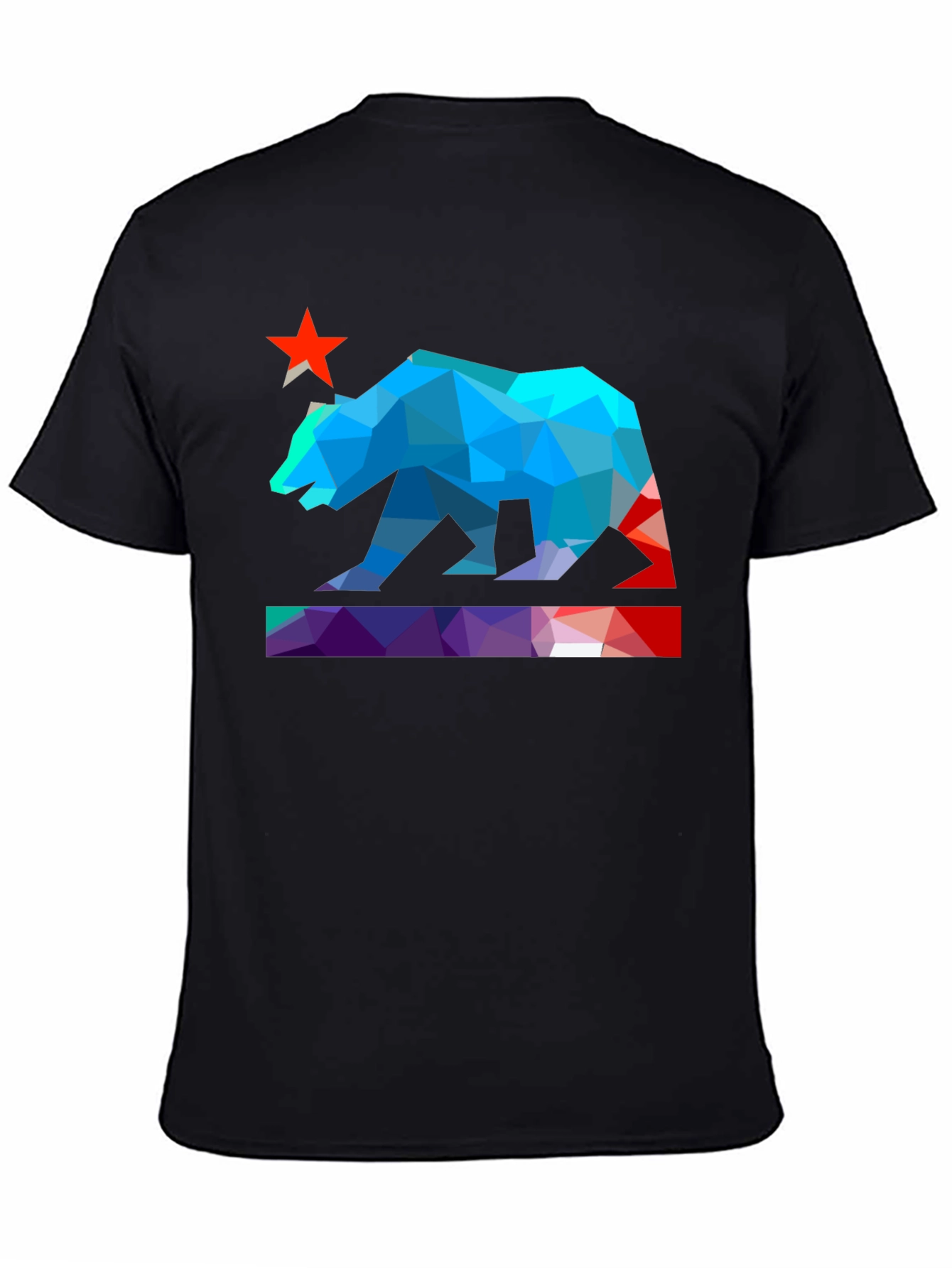 Geometric California Bear T-Shirt