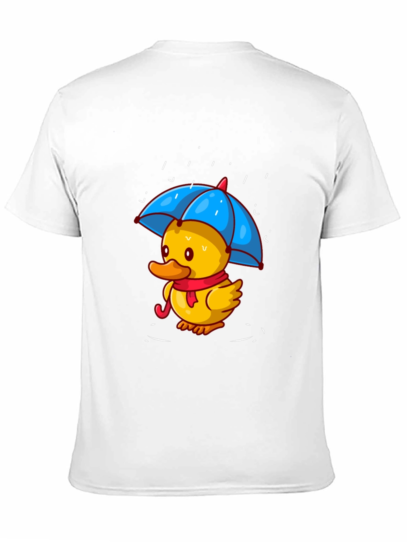 Duck Under Umbrella Black T-Shirt