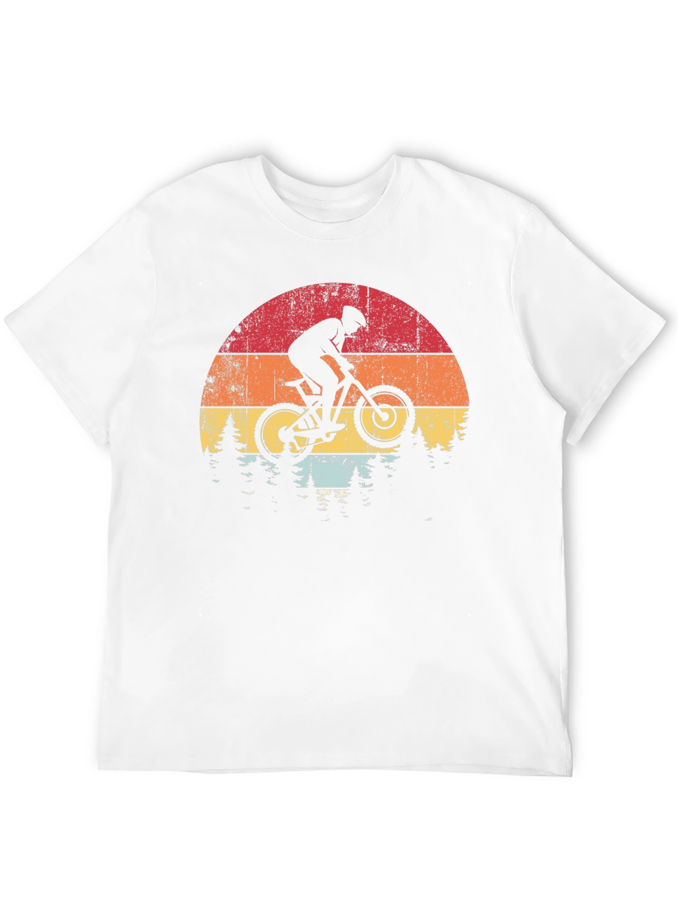 Mountain Biker Sunset Graphic Tee