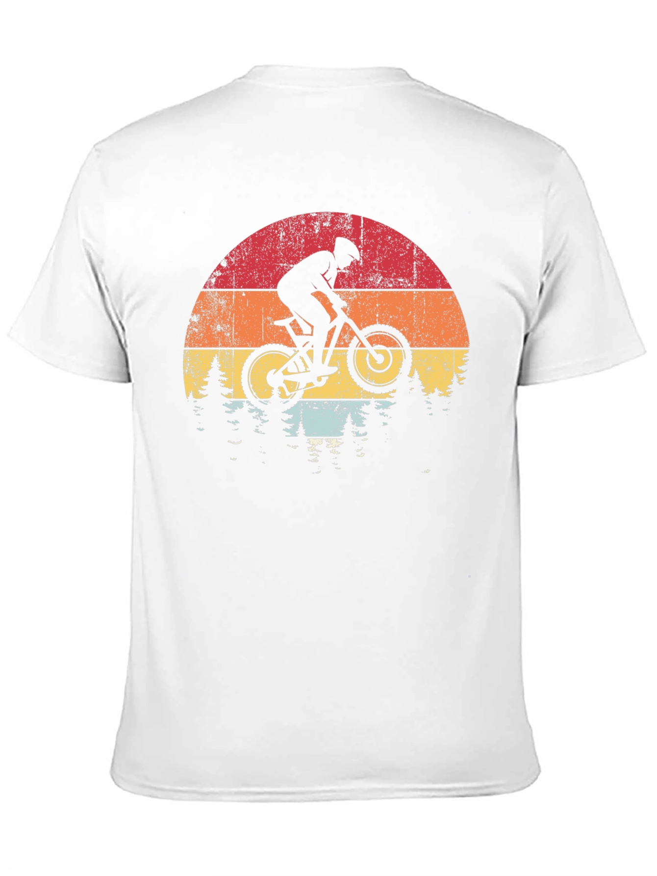 Mountain Biker Sunset Graphic Tee