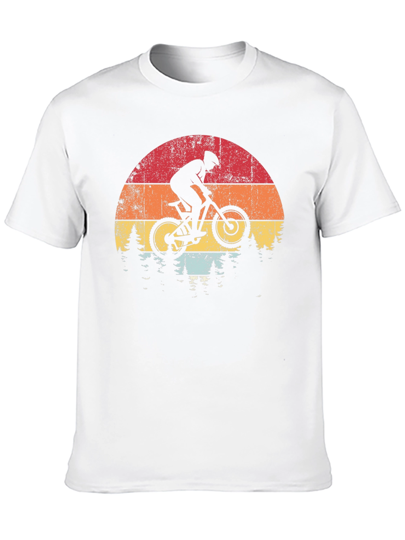 Mountain Biker Sunset Graphic Tee