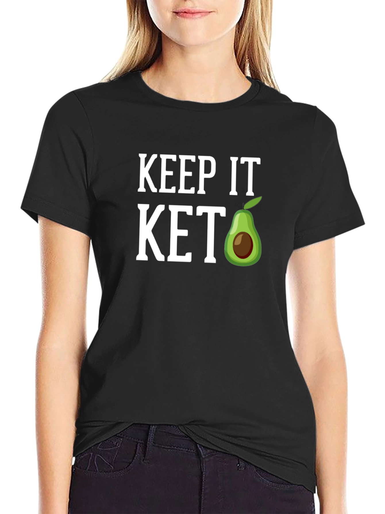 Keep It Keto T-Shirt Avocado Graphic Tee