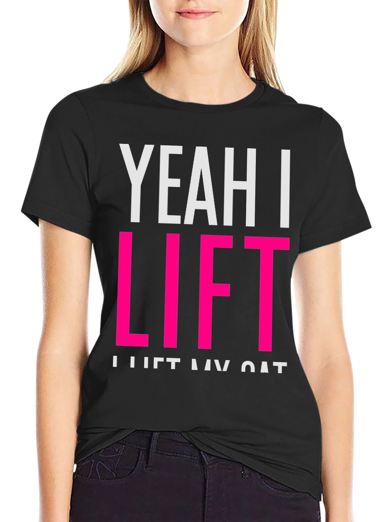 Yeah I Lift T-Shirt - Funny Cat Lover Tee