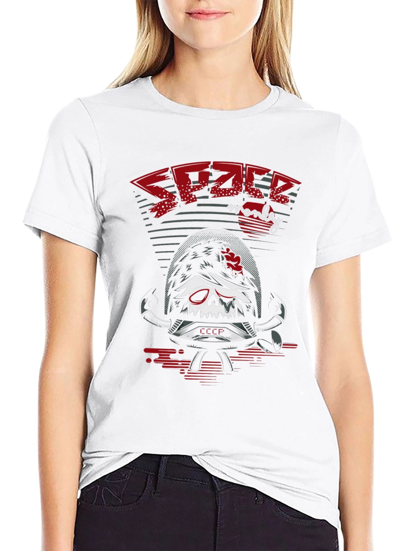 Space Monkey T-Shirt - Retro Graphic Tee