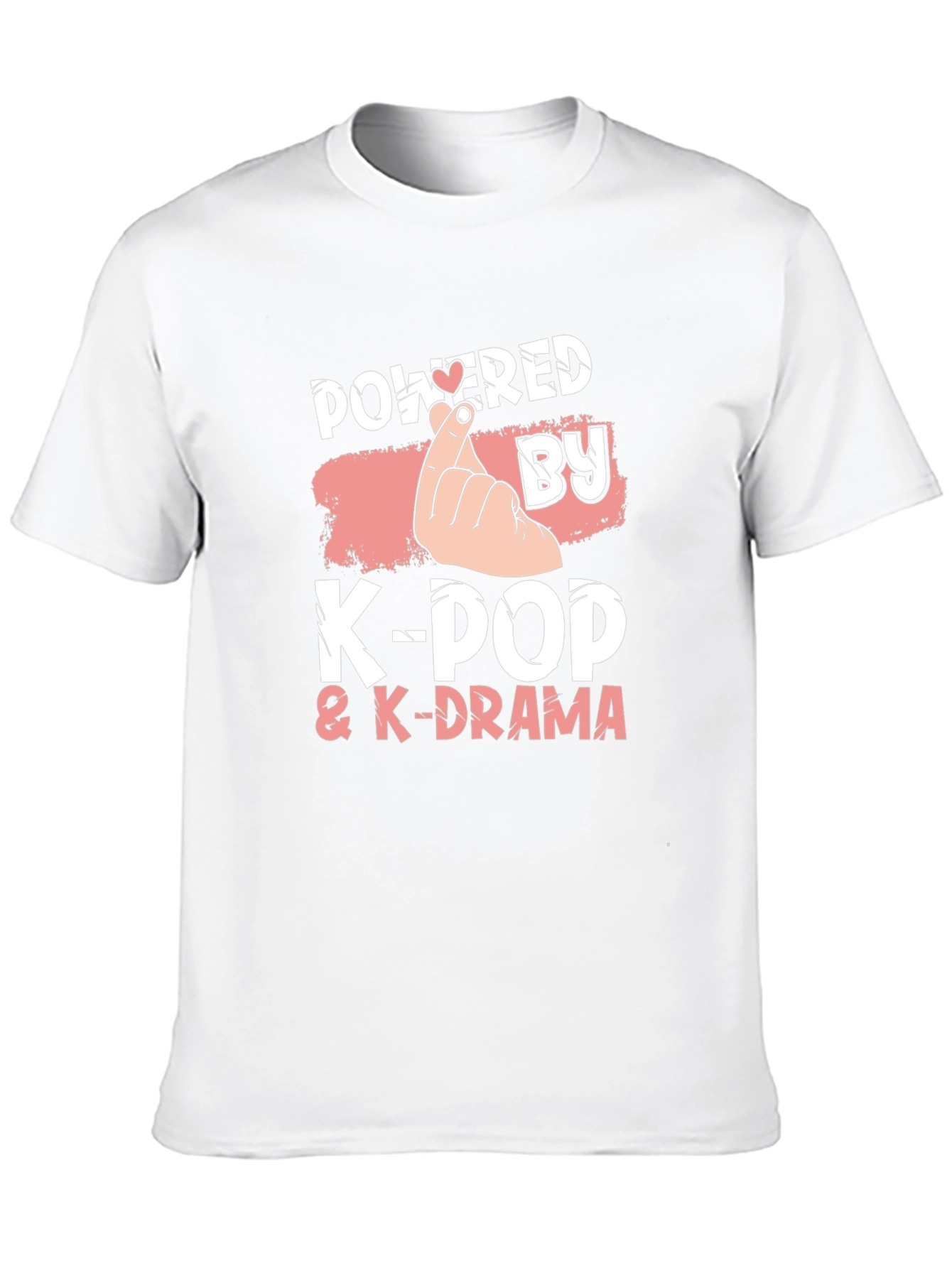 Powered by K-Pop & K-Drama Black T-Shirt