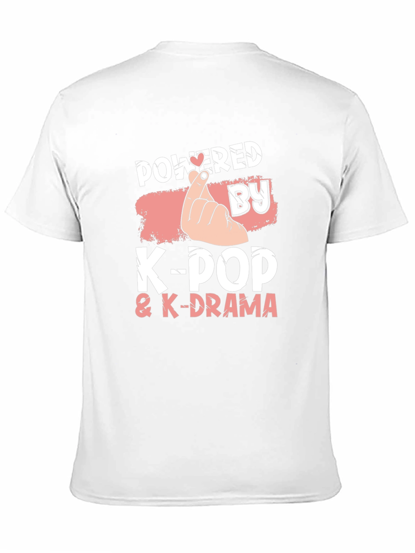Powered by K-Pop & K-Drama Black T-Shirt