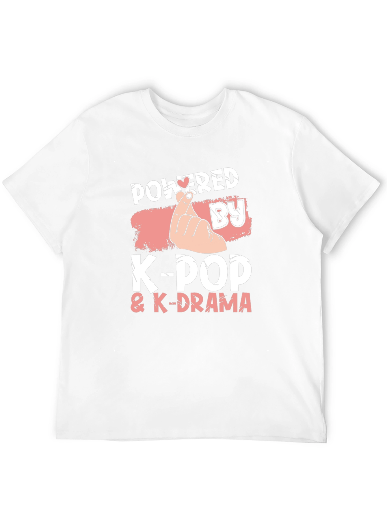 Powered by K-Pop & K-Drama Black T-Shirt
