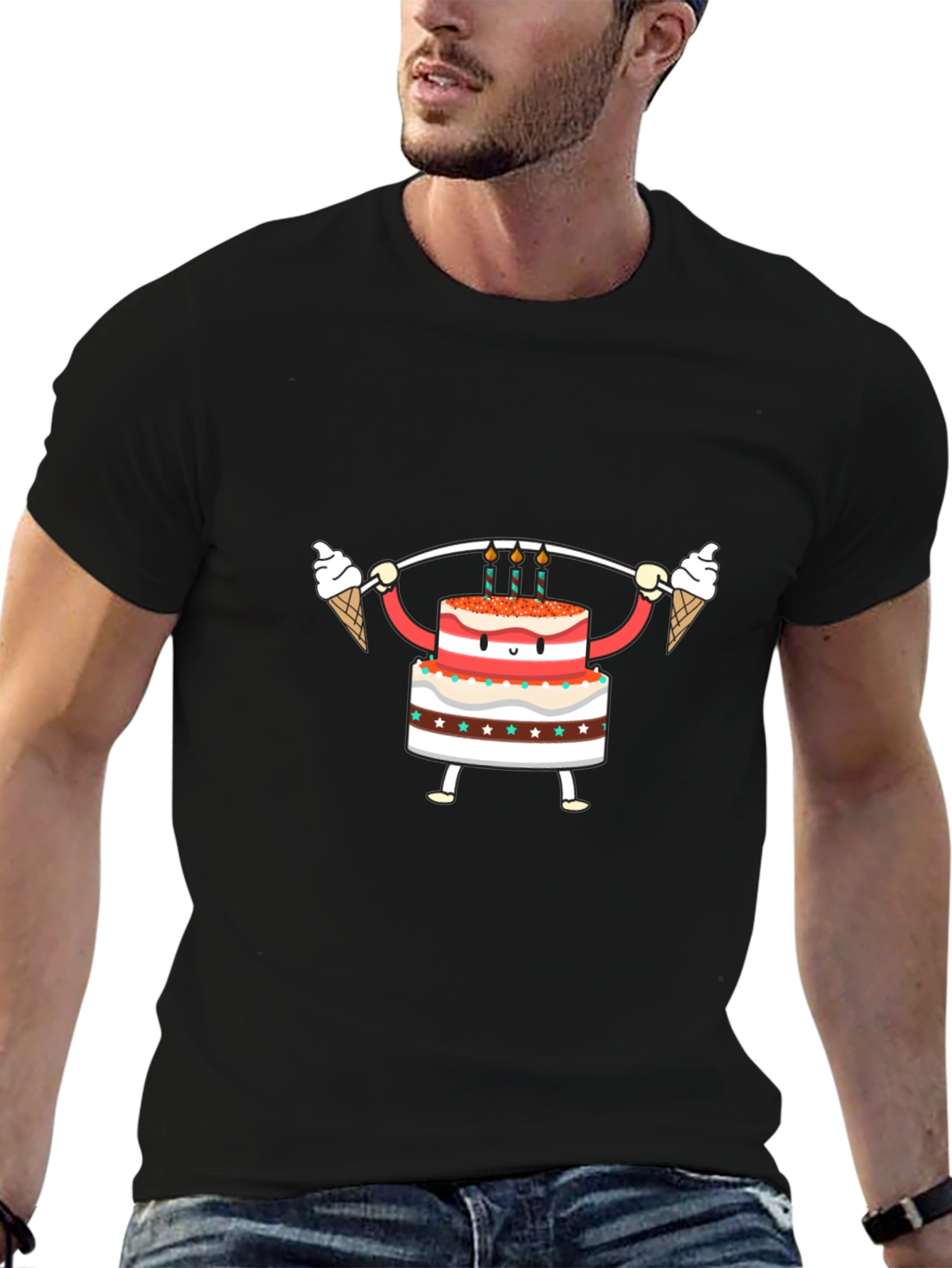 Cake Lifting Weights Graphic Tee