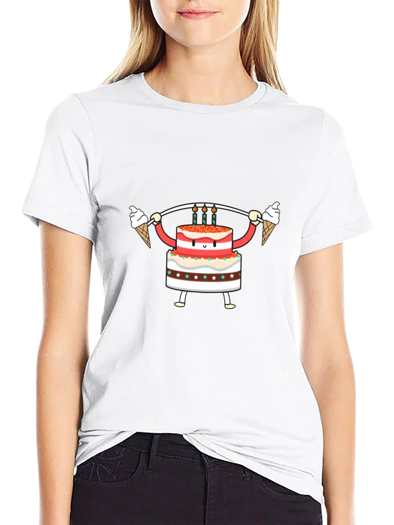 Cake Lifting Weights Graphic Tee