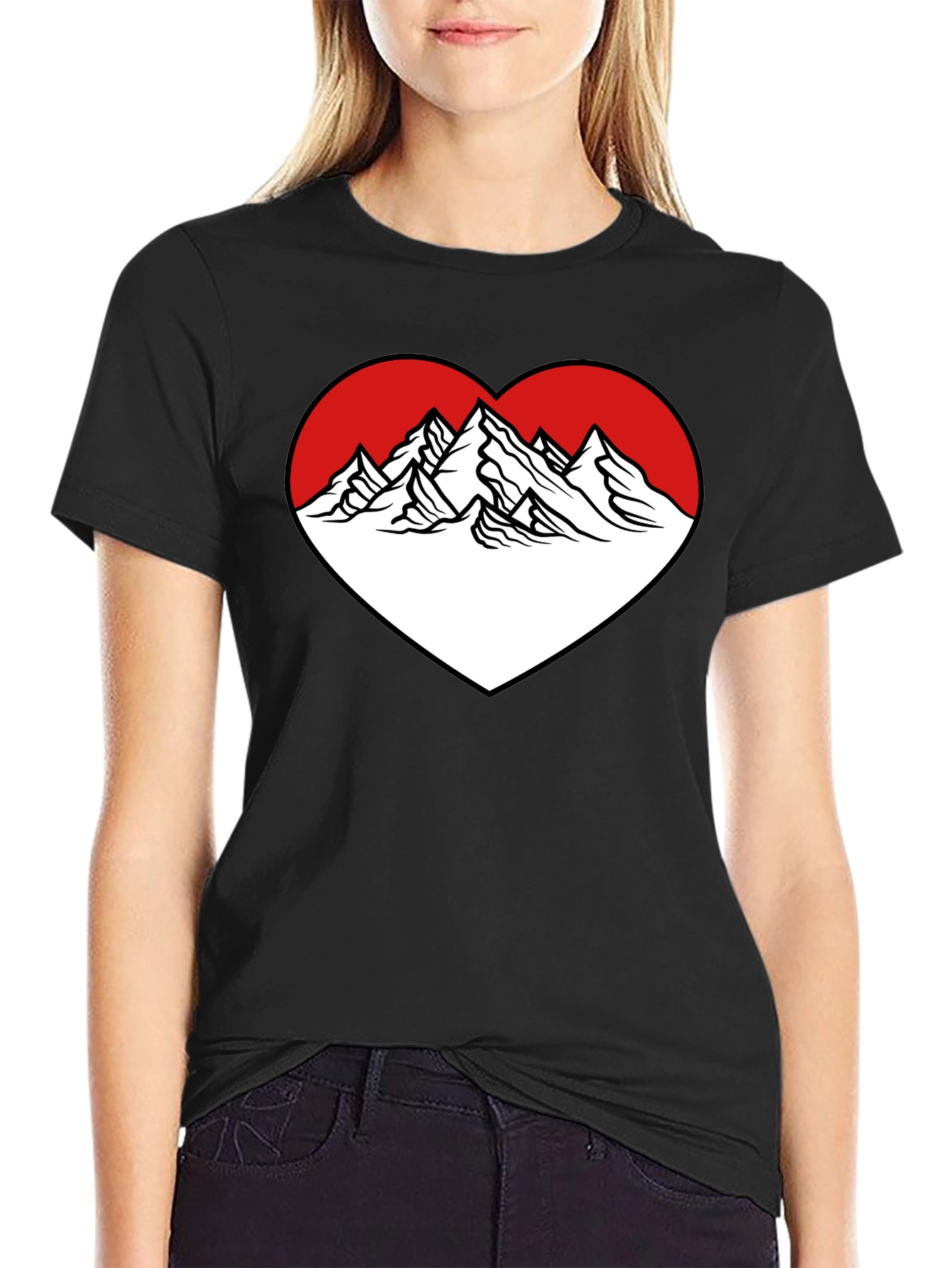 Mountain Heart Graphic Tee - Adventure Ready!
