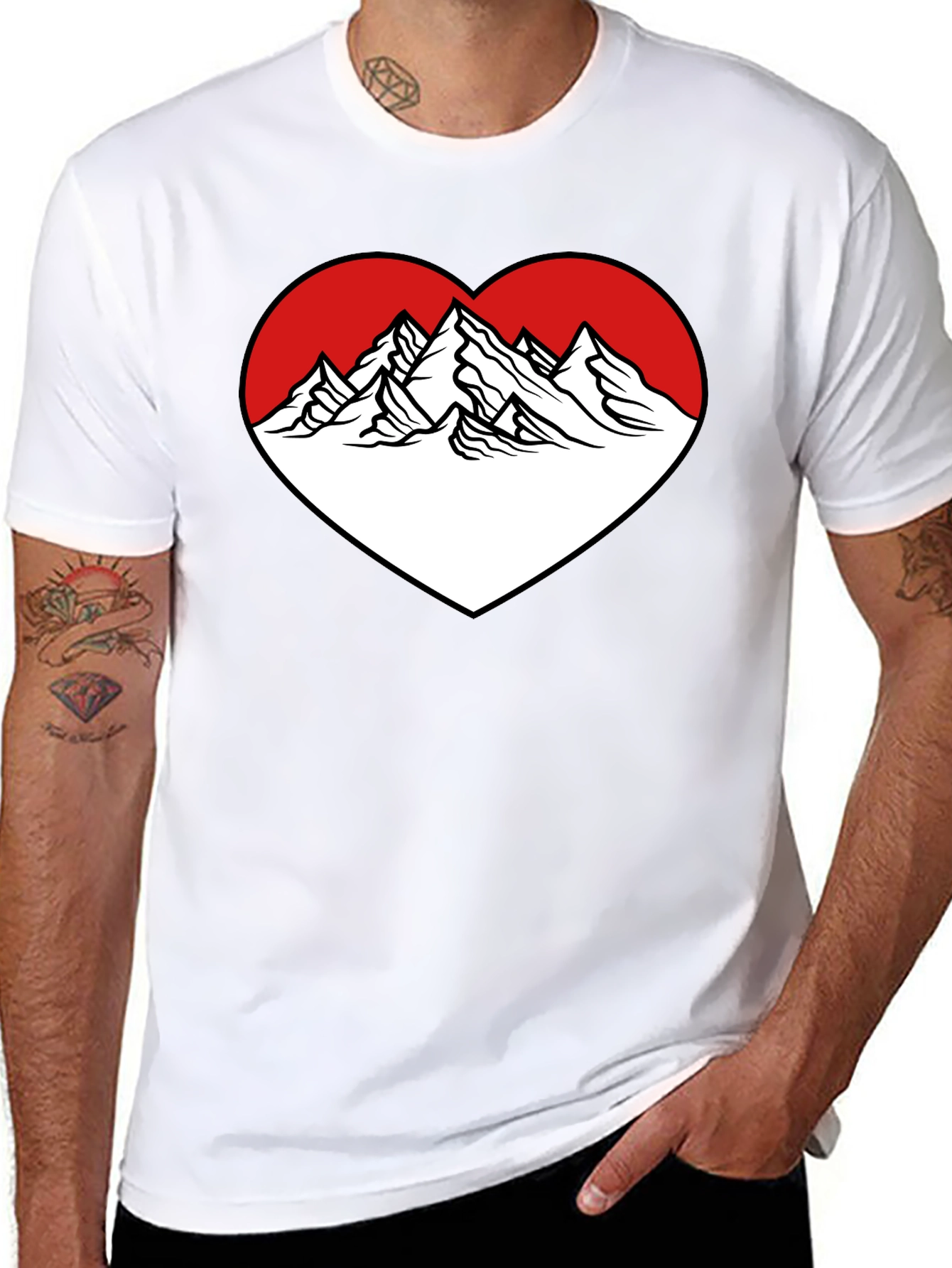 Mountain Heart Graphic Tee - Adventure Ready!