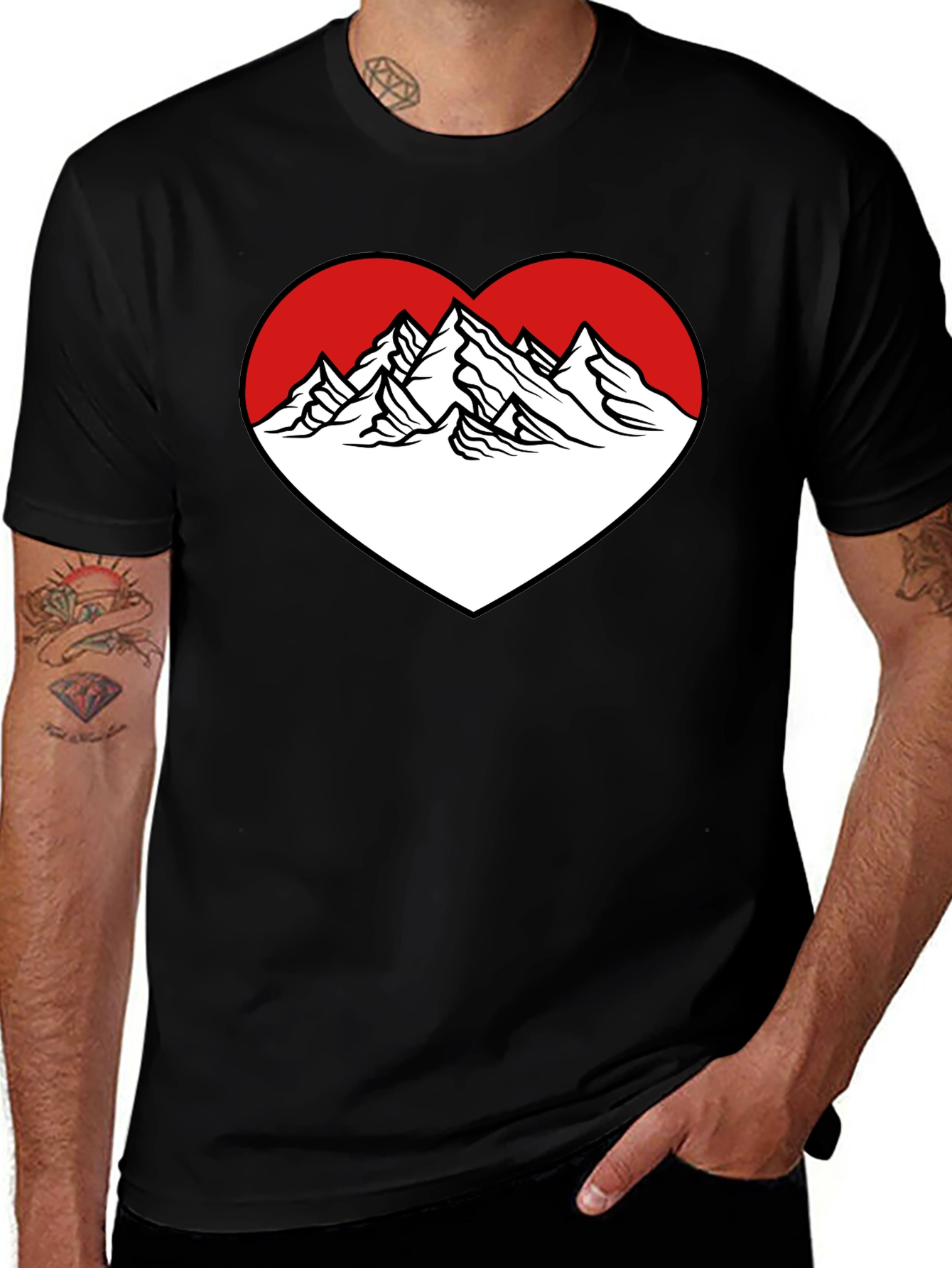 Mountain Heart Graphic Tee - Adventure Ready!