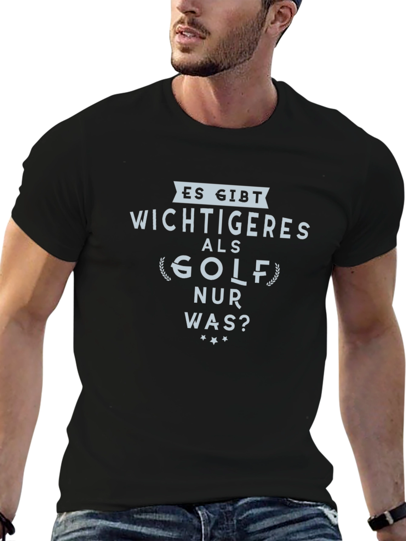 Funny Golf T-Shirt: Es Gibt Wichtigeres Als Golf
