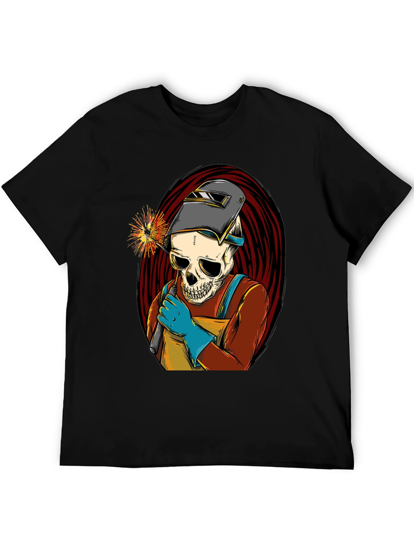 Welder Skull T-Shirt - Cool Graphic Tee