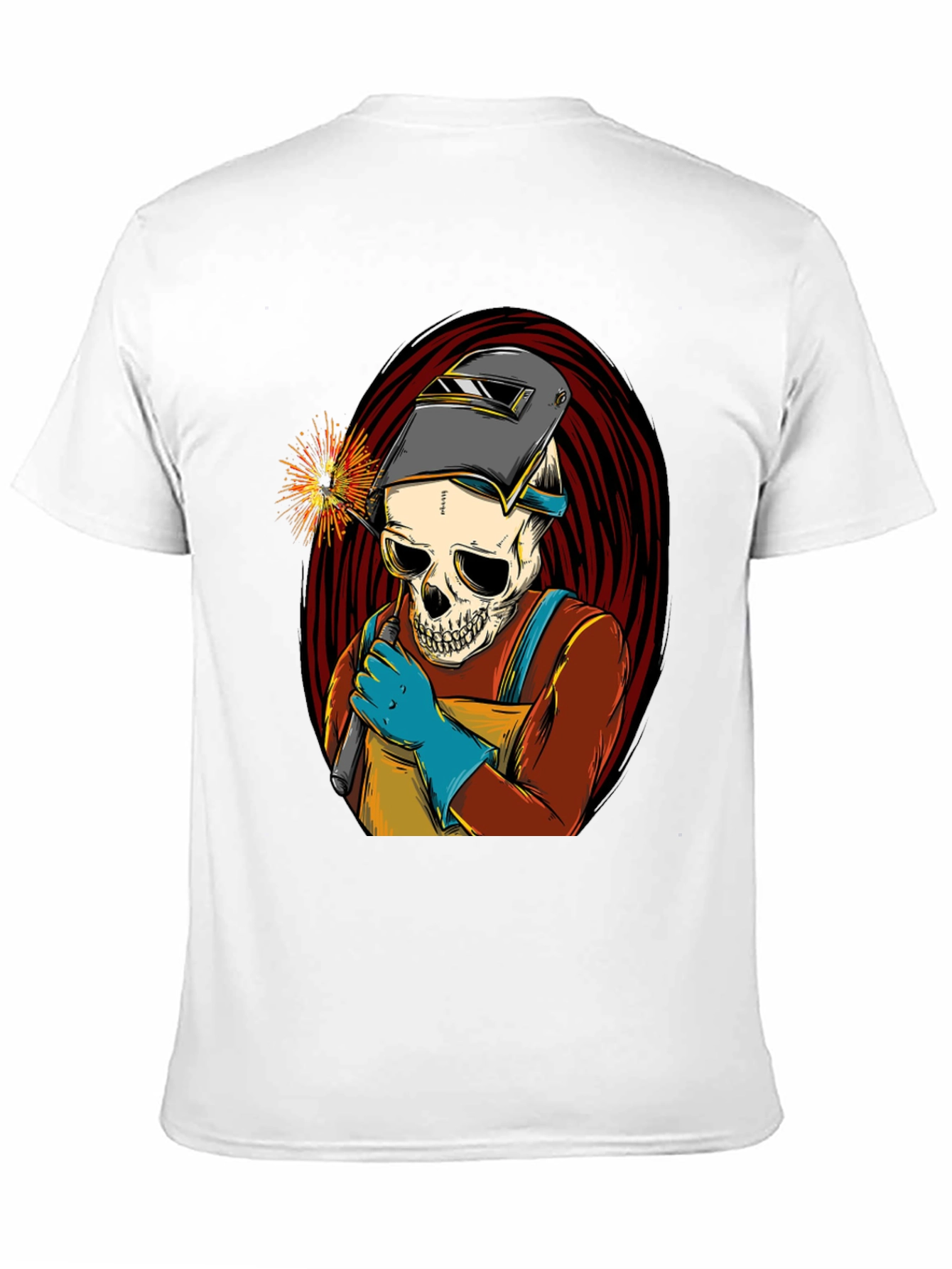 Welder Skull T-Shirt - Cool Graphic Tee