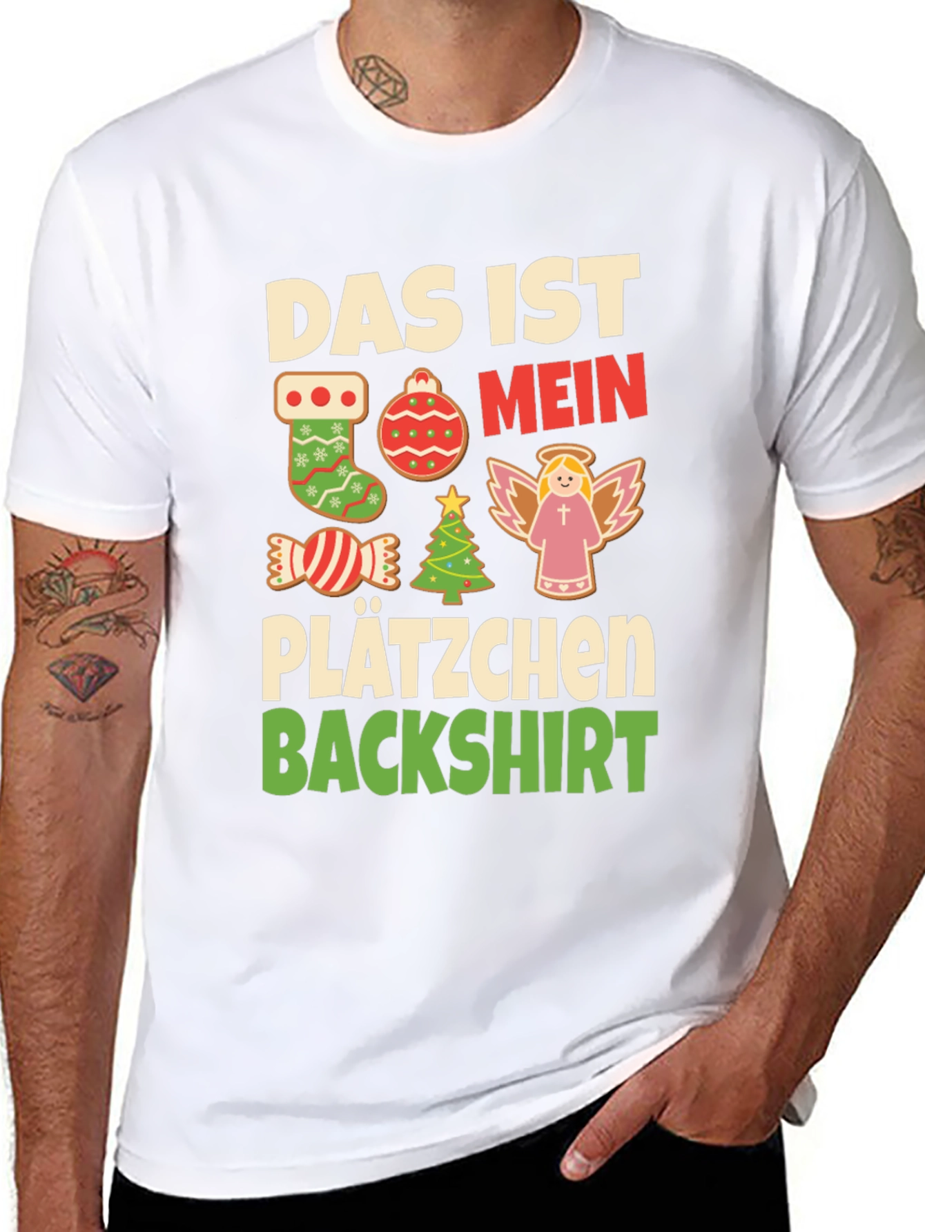 Christmas Cookies T-Shirt - Das Ist Mein Plätzchen Backshirt