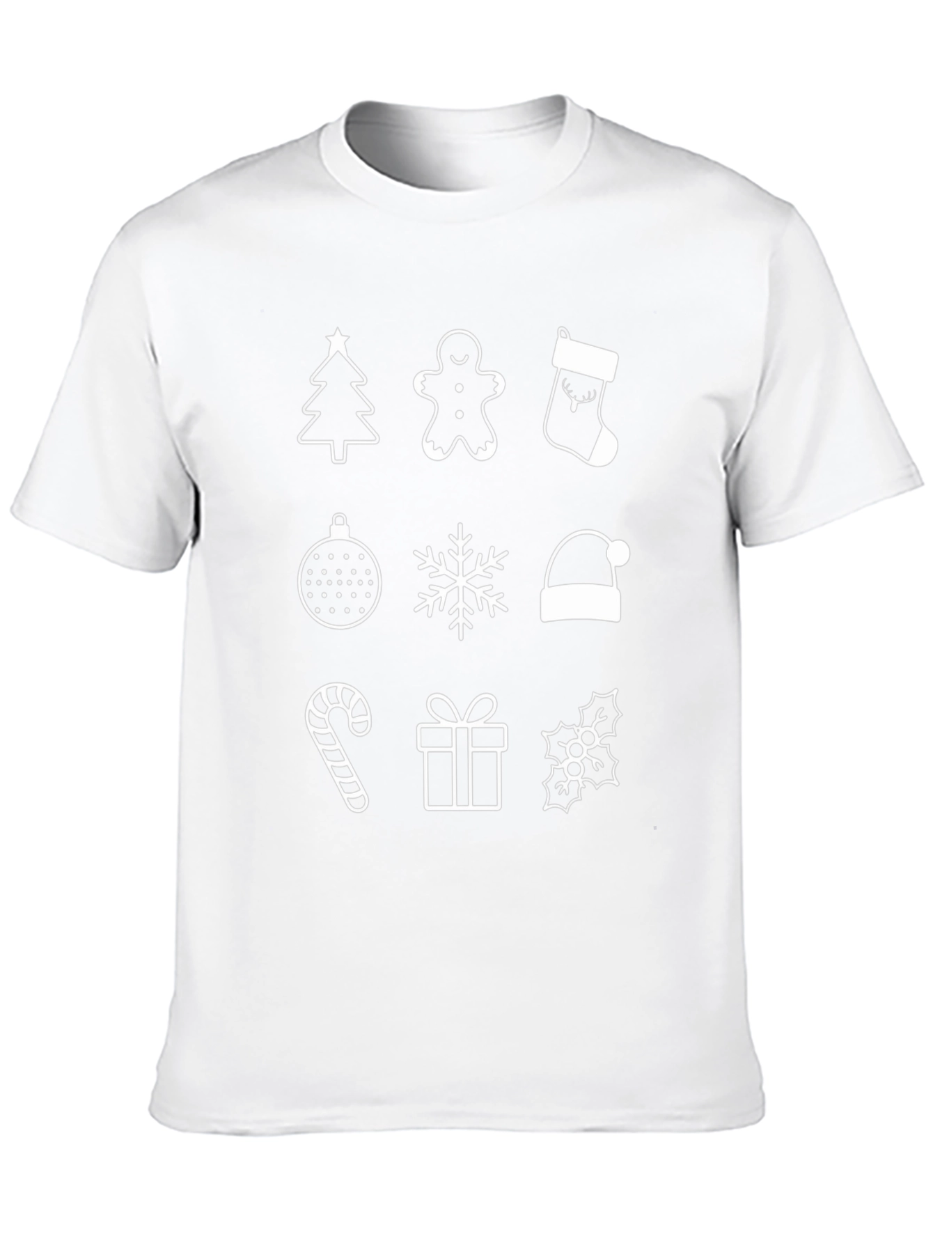 Festive Christmas Icons T-Shirt - Holiday Cheer