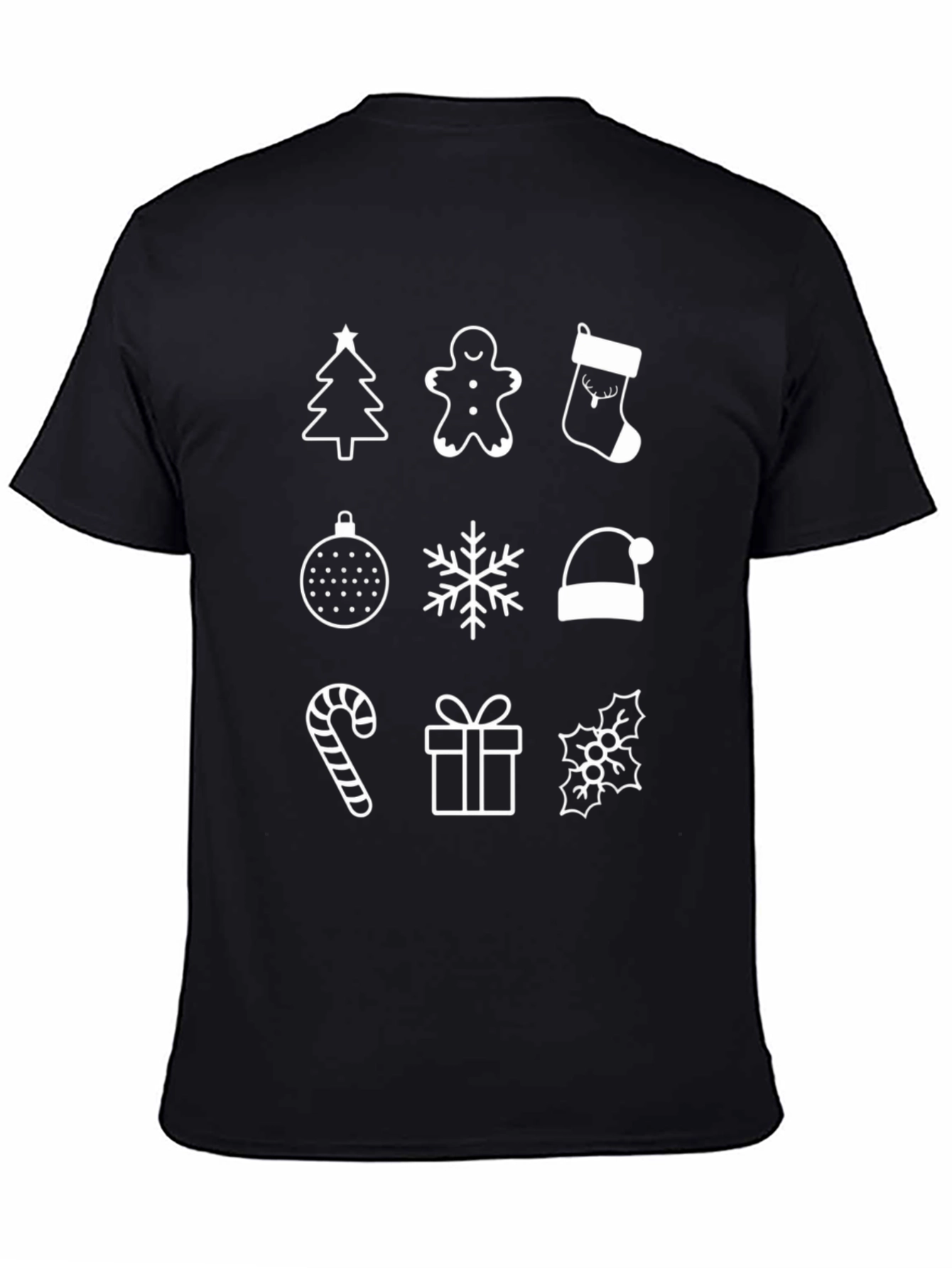 Festive Christmas Icons T-Shirt - Holiday Cheer