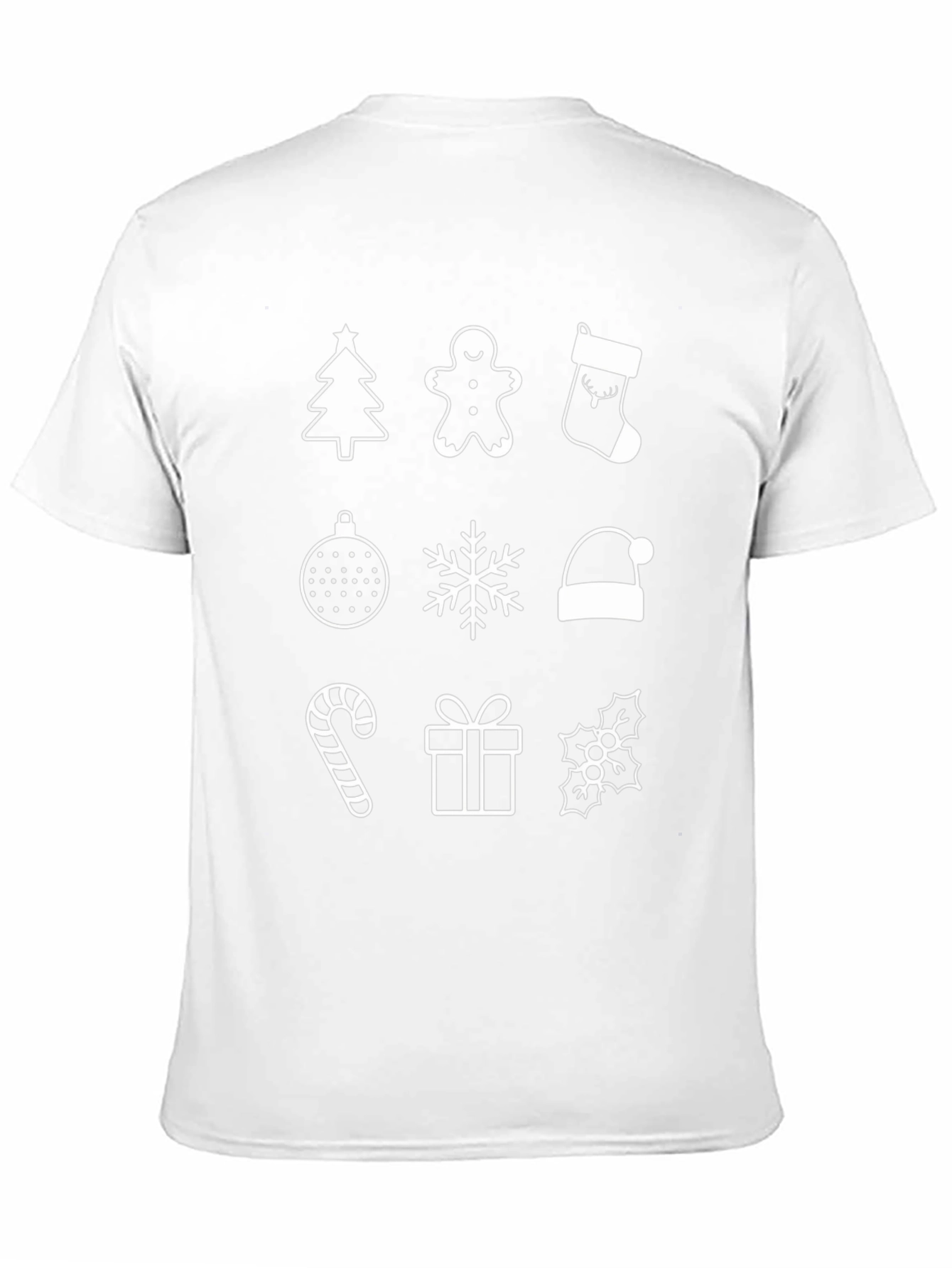 Festive Christmas Icons T-Shirt - Holiday Cheer