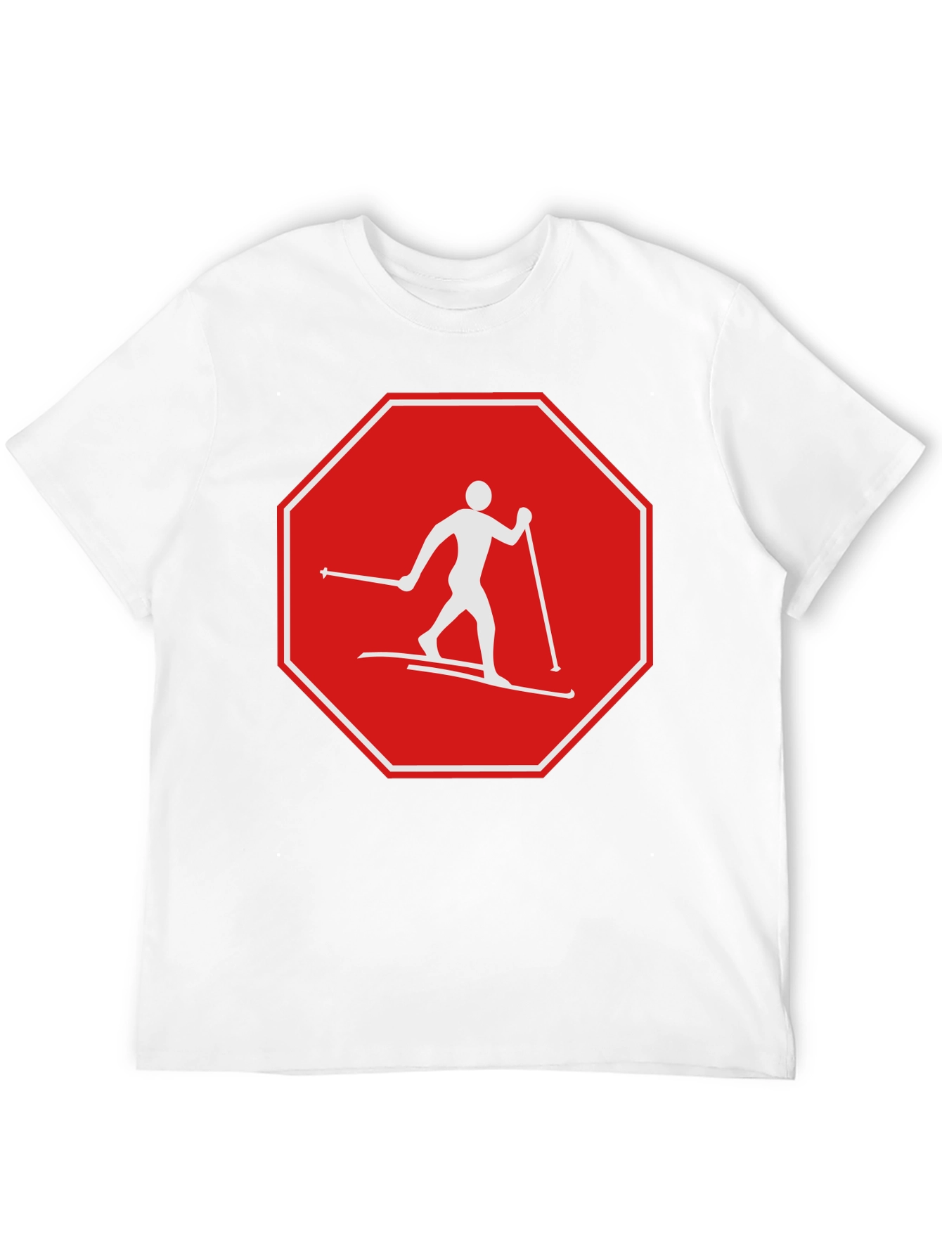 Stop Skiing Graphic T-Shirt - Funny Ski Apparel