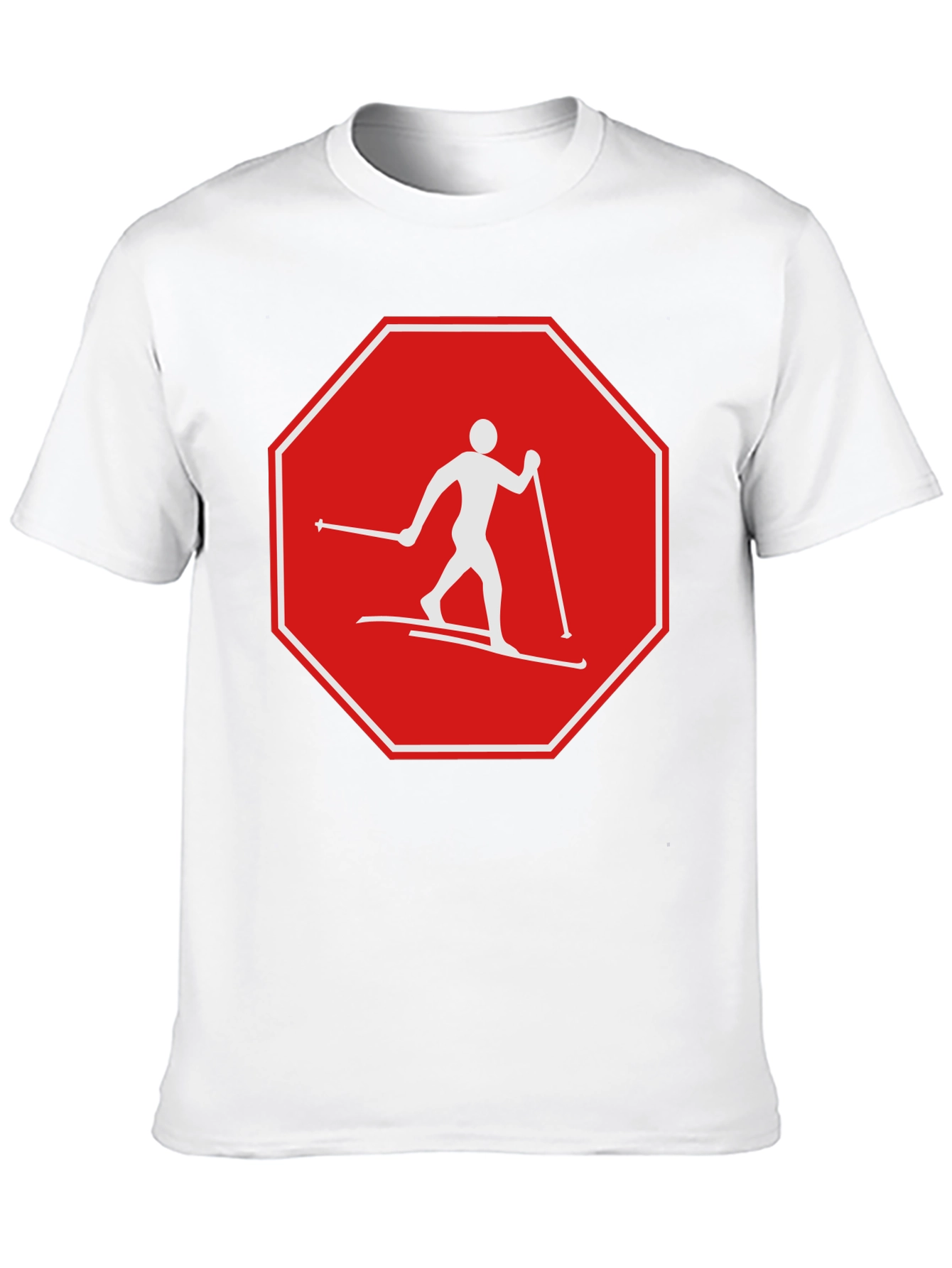 Stop Skiing Graphic T-Shirt - Funny Ski Apparel