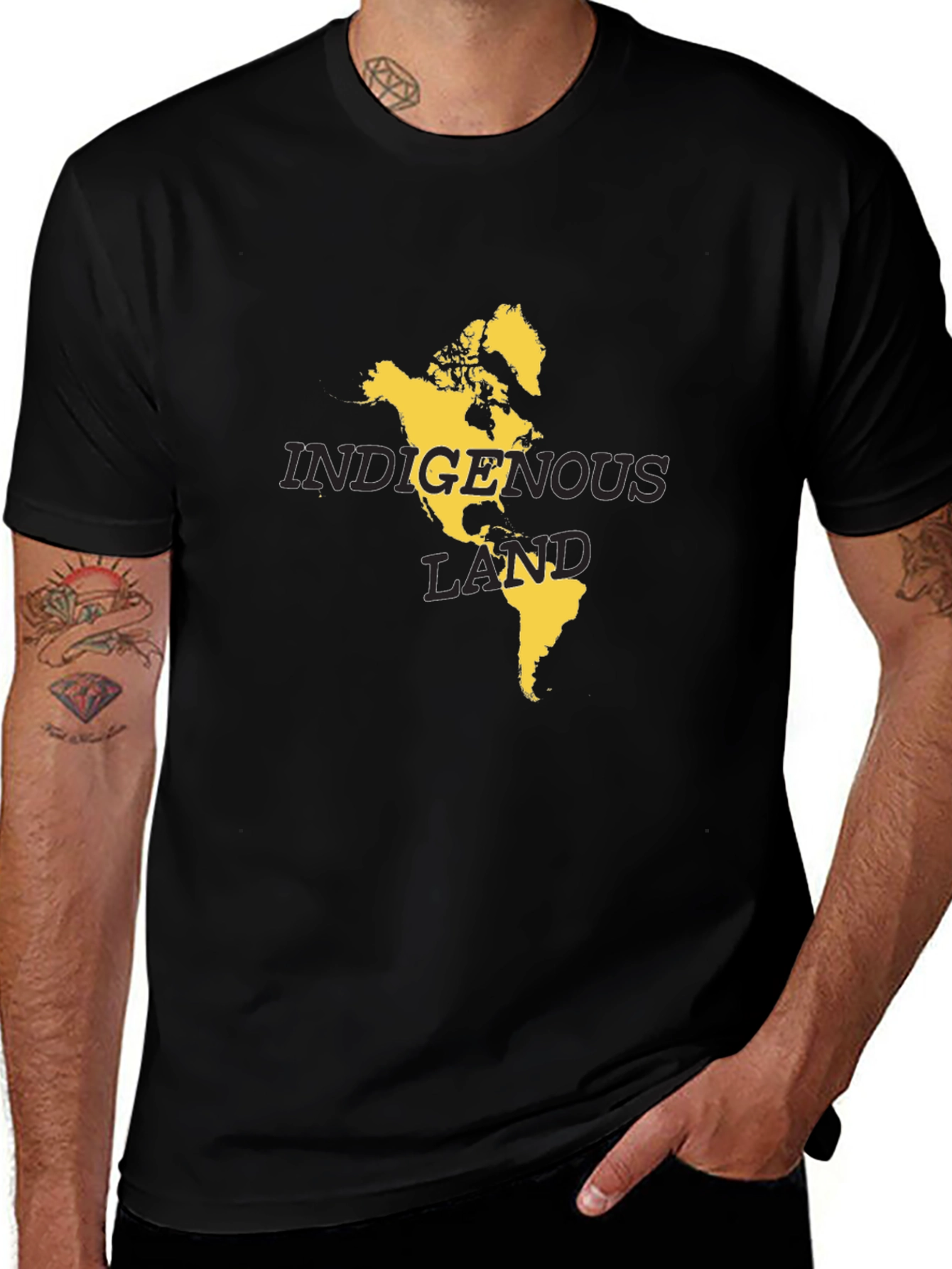 Indigenous Land Black T-Shirt