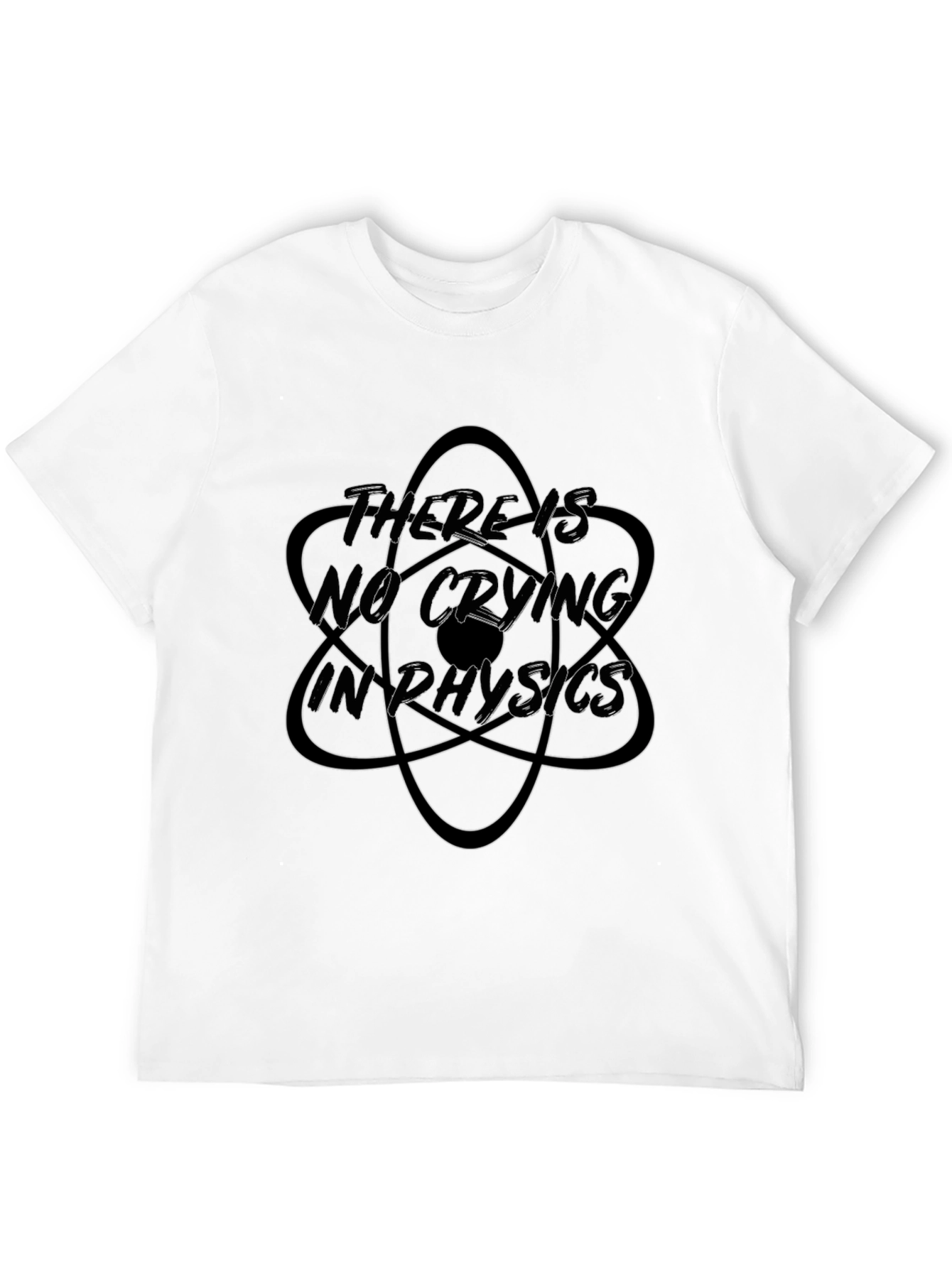 There is No Crying in Physics Black T-Shirt