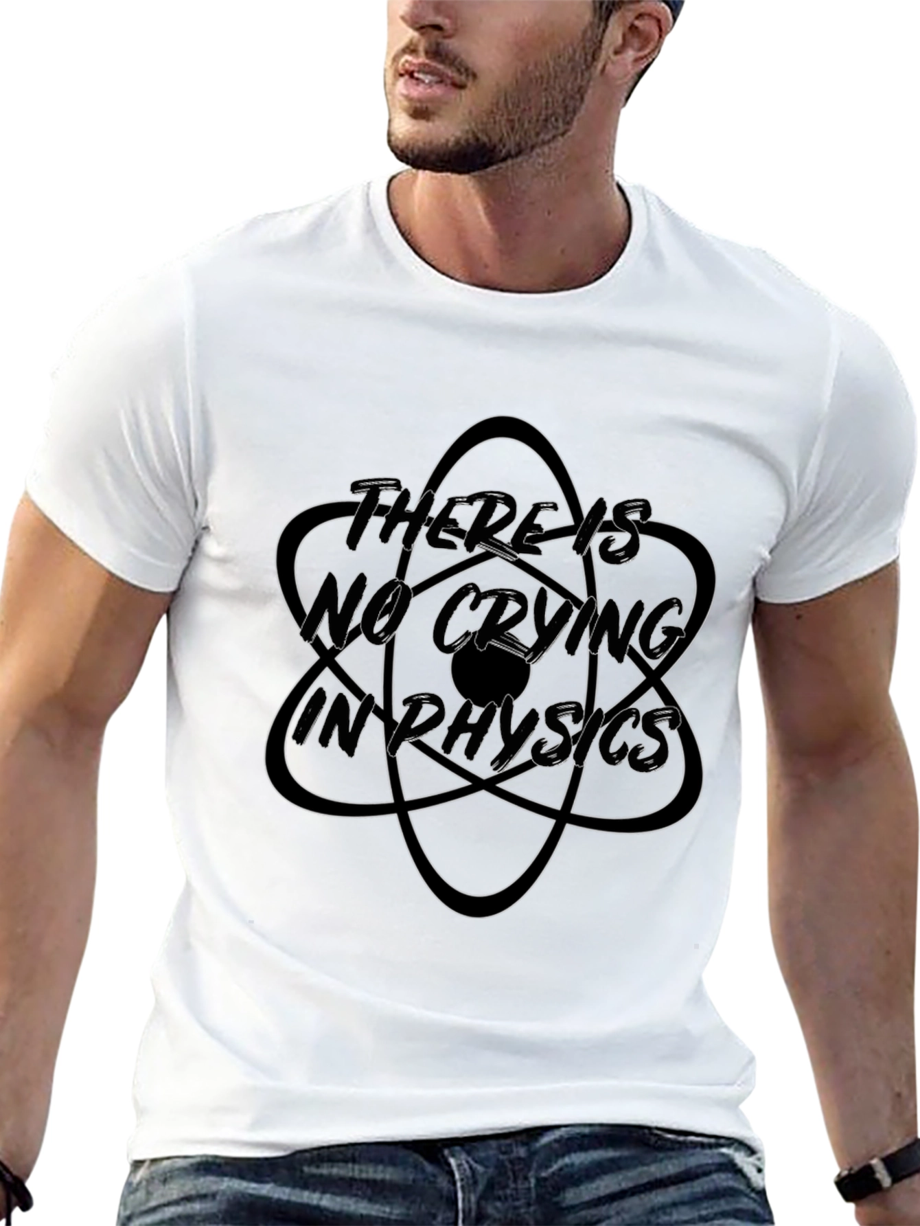 There is No Crying in Physics Black T-Shirt
