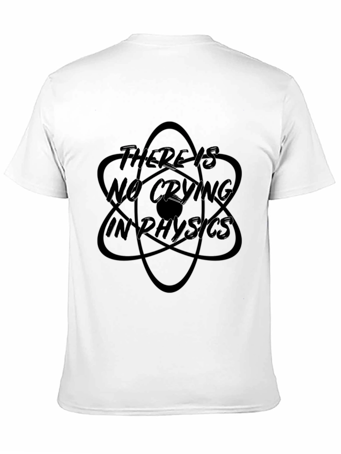 There is No Crying in Physics Black T-Shirt