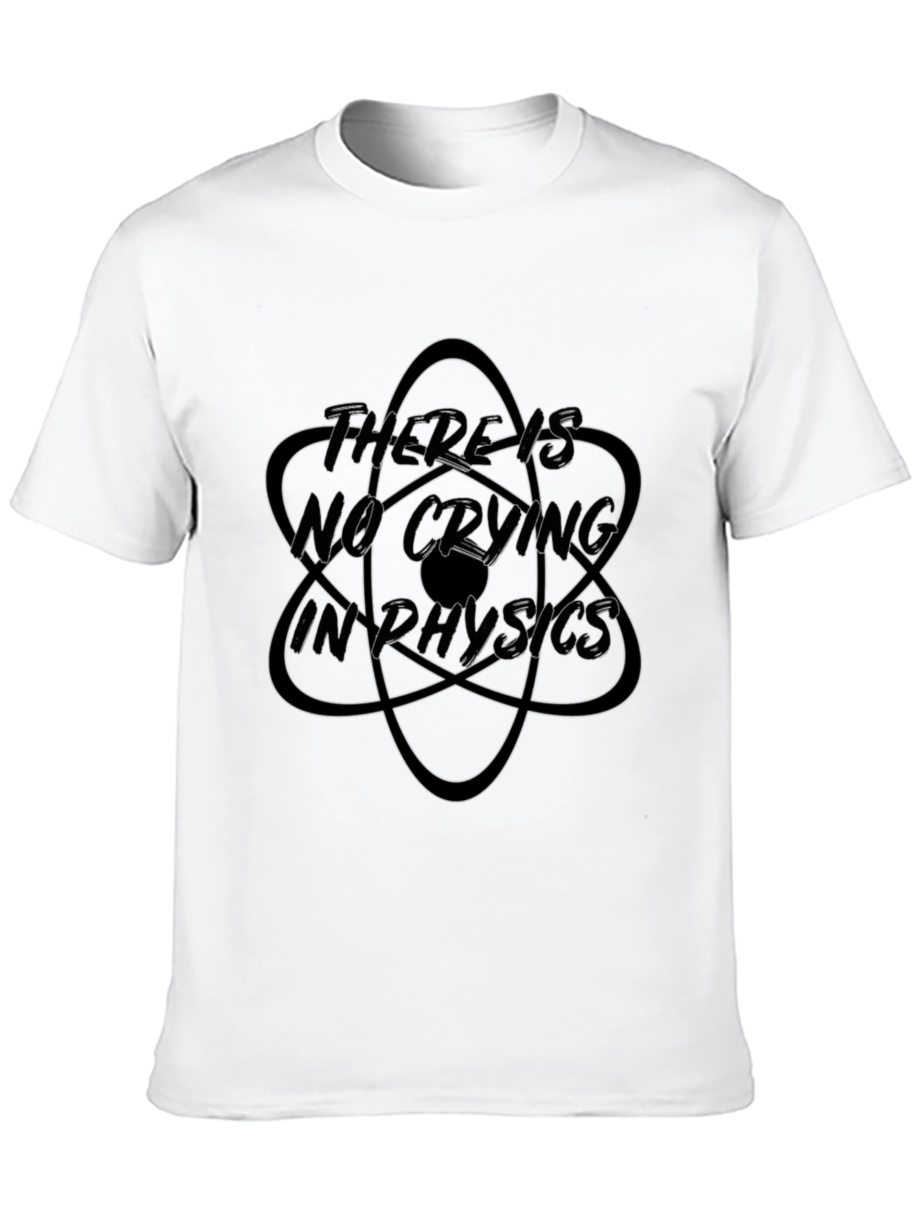 There is No Crying in Physics Black T-Shirt