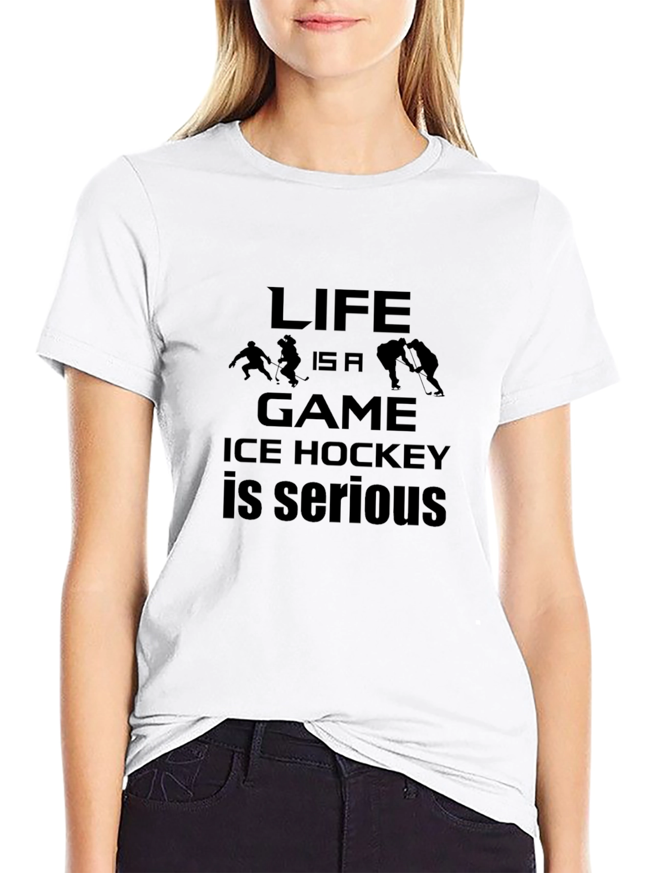 Life is a Game Ice Hockey T-Shirt