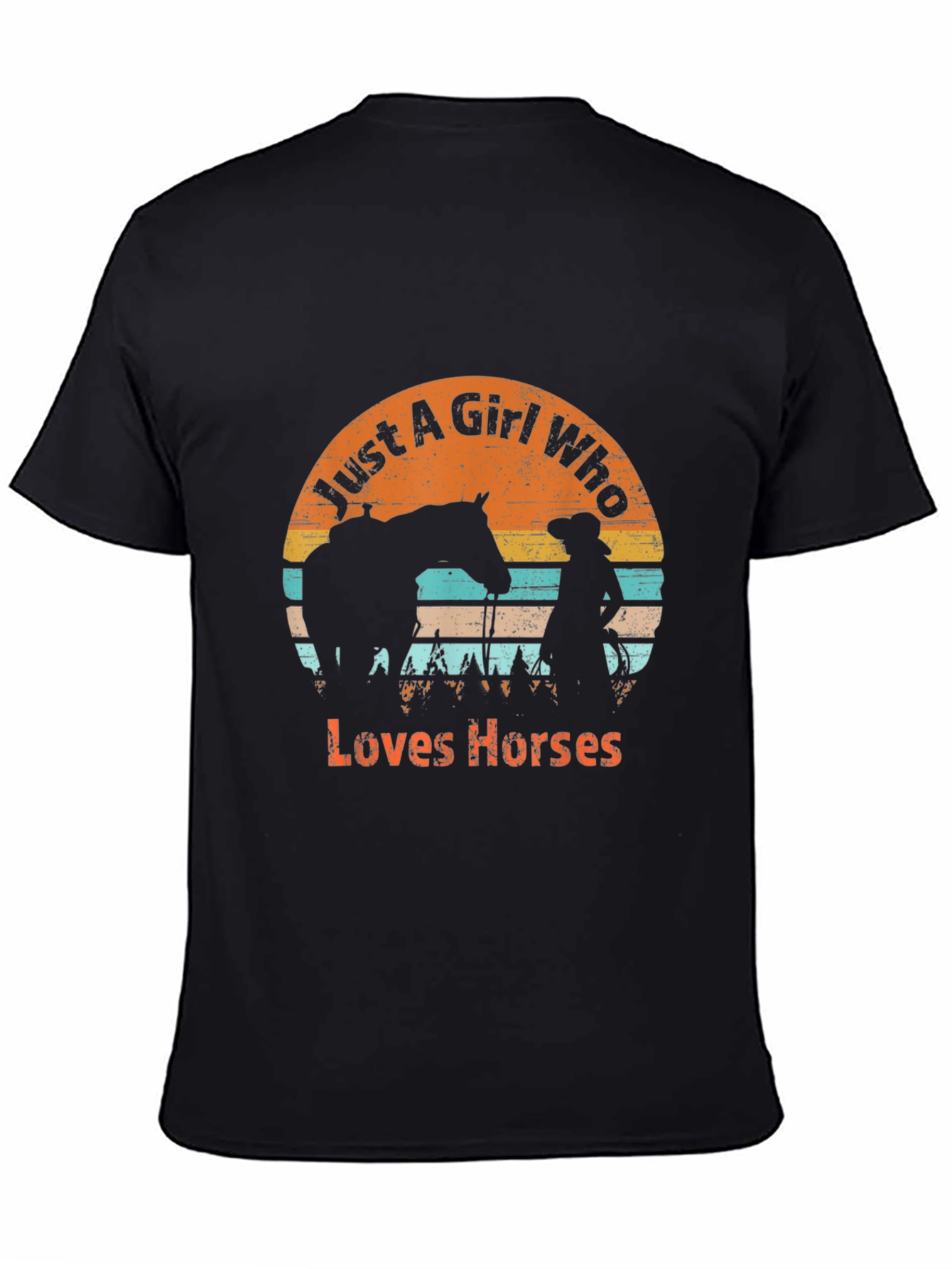Just A Girl Who Loves Horses Graphic T-Shirt