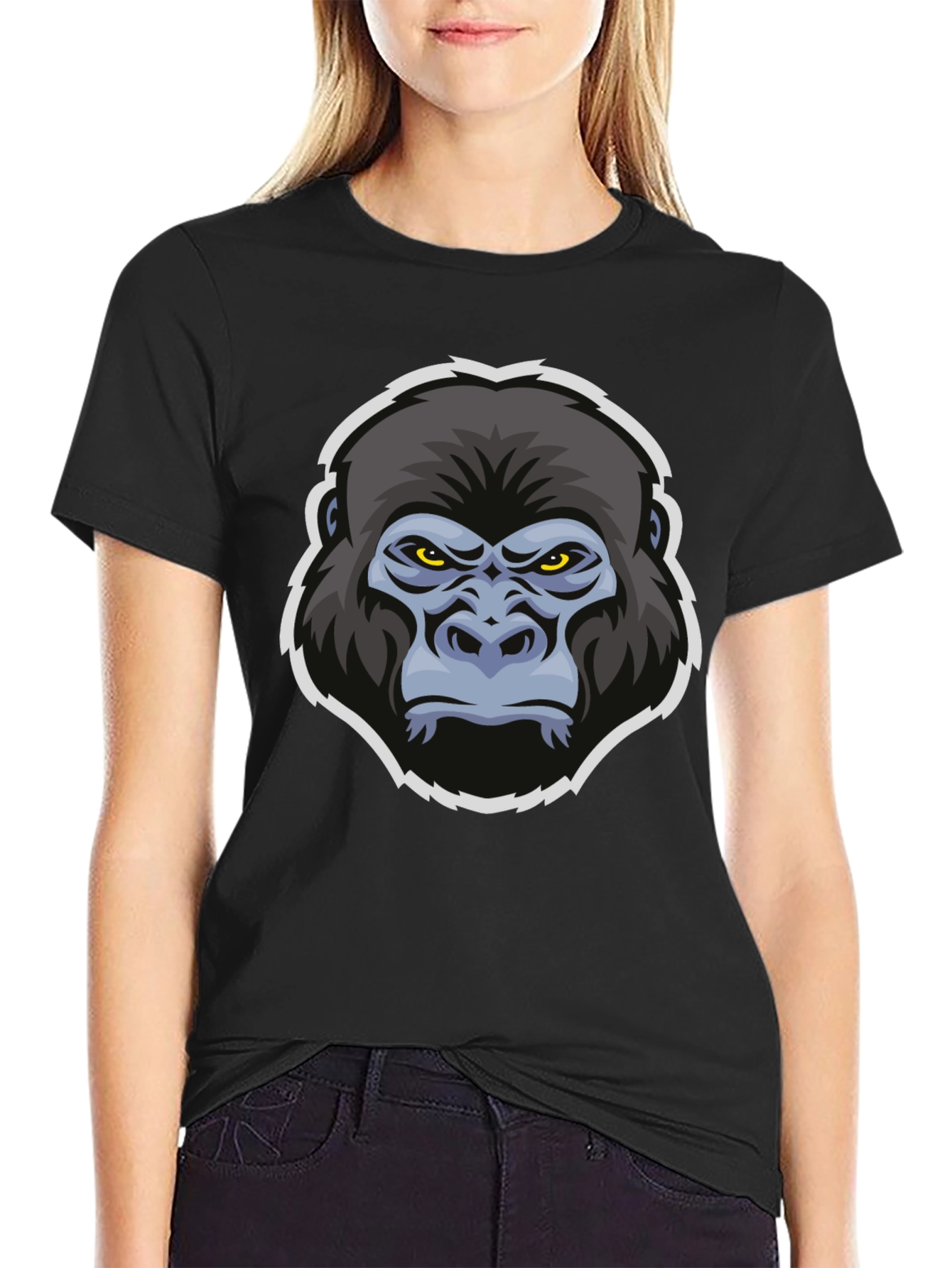 Gorilla Graphic T-Shirt - Bold Animal Print Tee