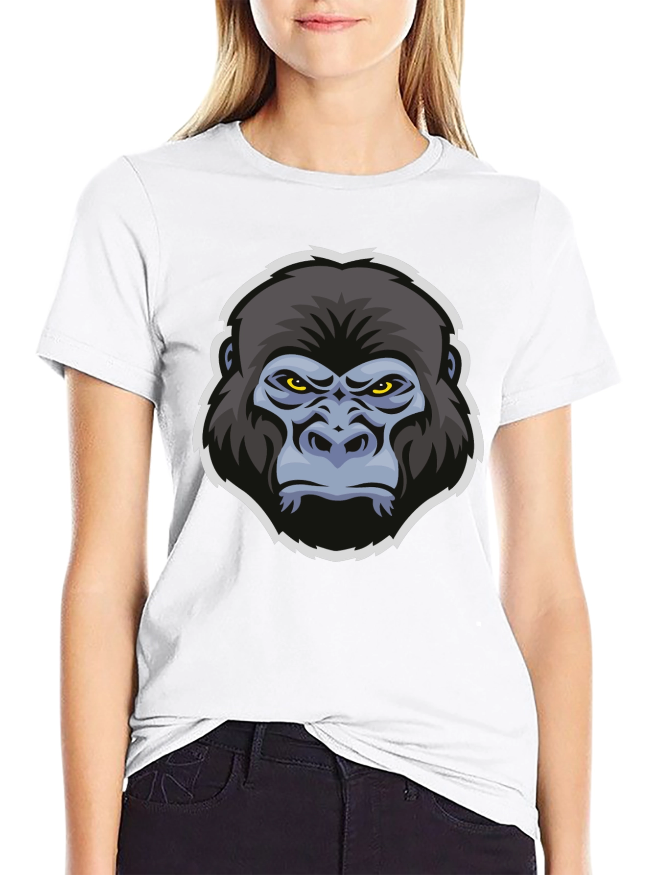 Gorilla Graphic T-Shirt - Bold Animal Print Tee