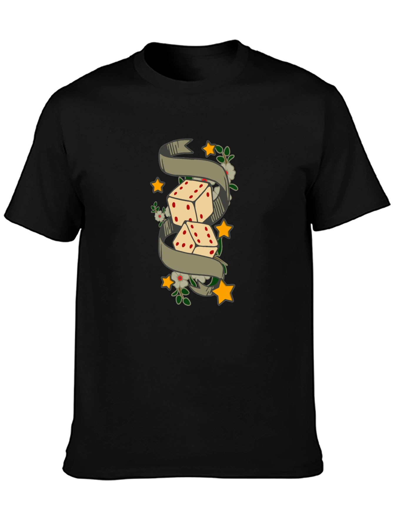 Dice Tattoo Style T-Shirt