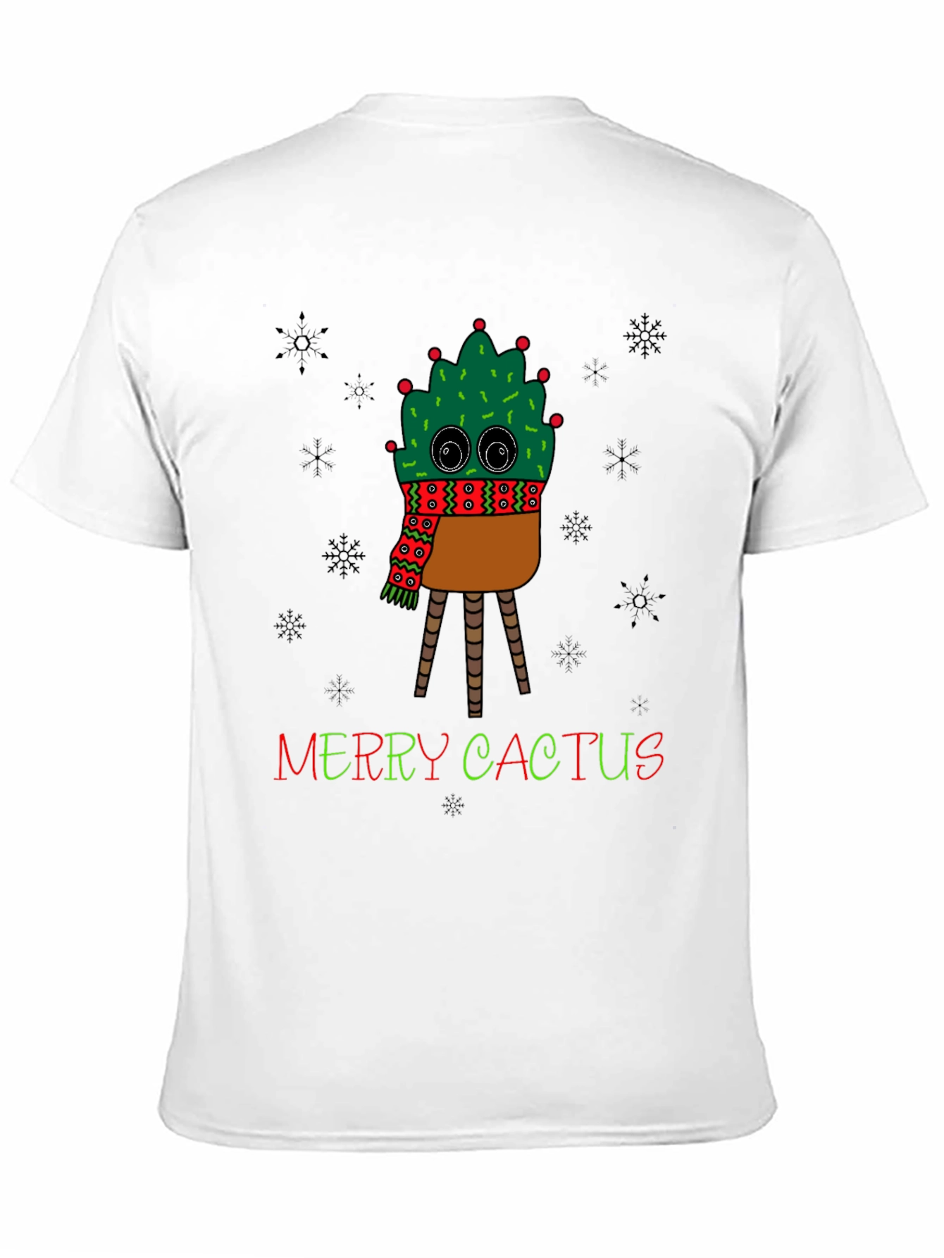 Merry Cactus Graphic T-Shirt - Holiday Humor