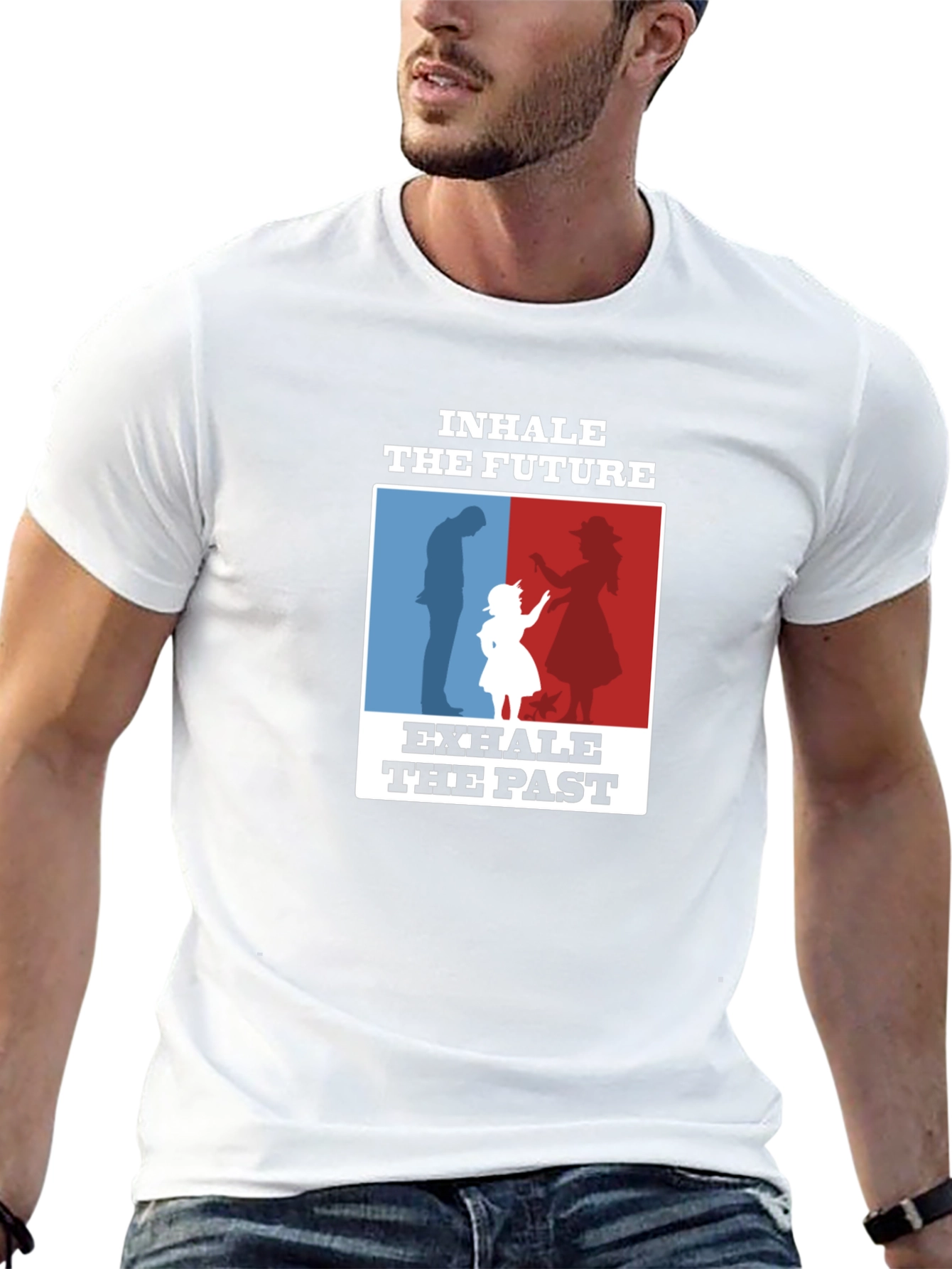 Inhale the Future Exhale the Past Graphic T-Shirt