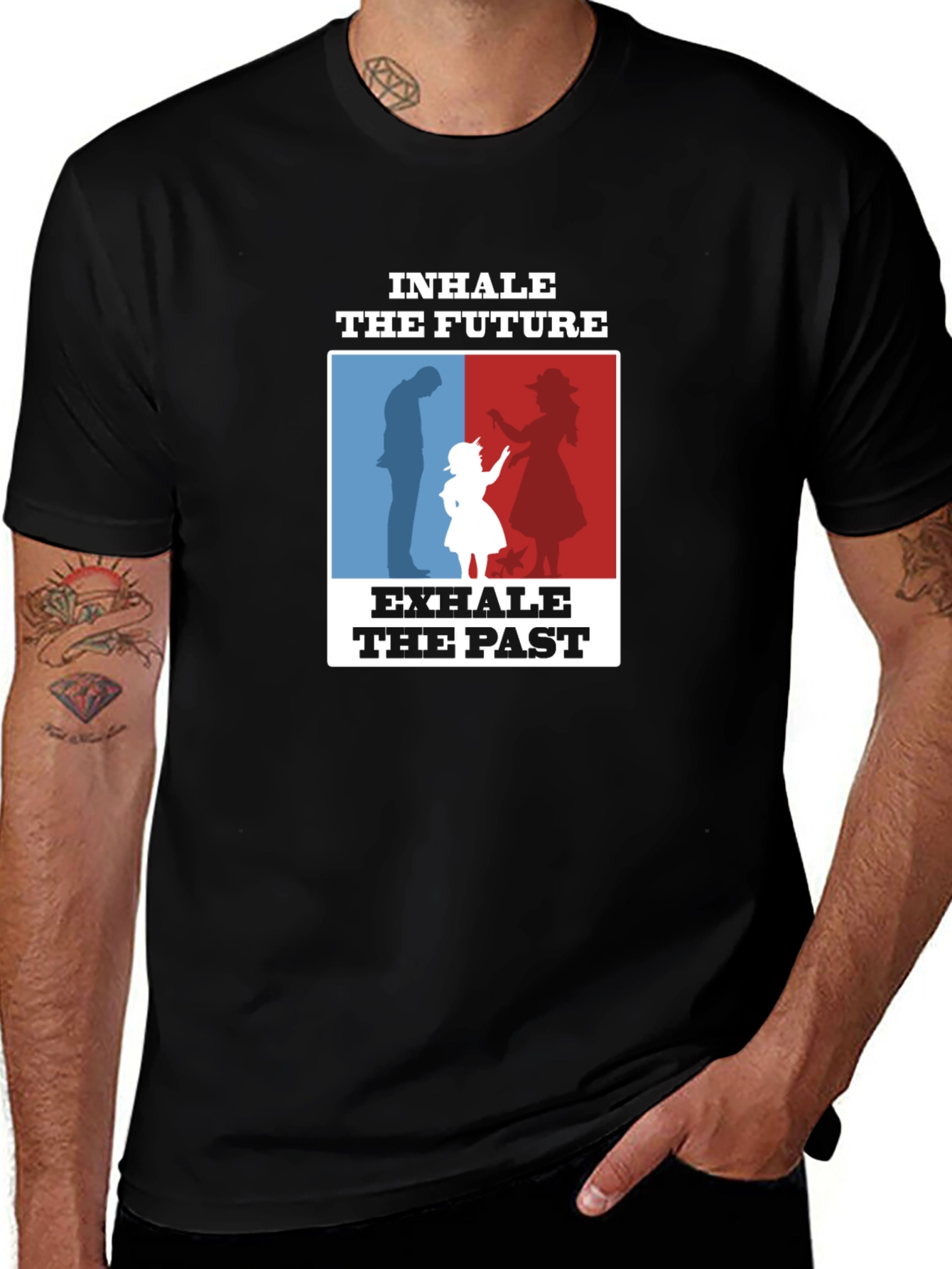 Inhale the Future Exhale the Past Graphic T-Shirt