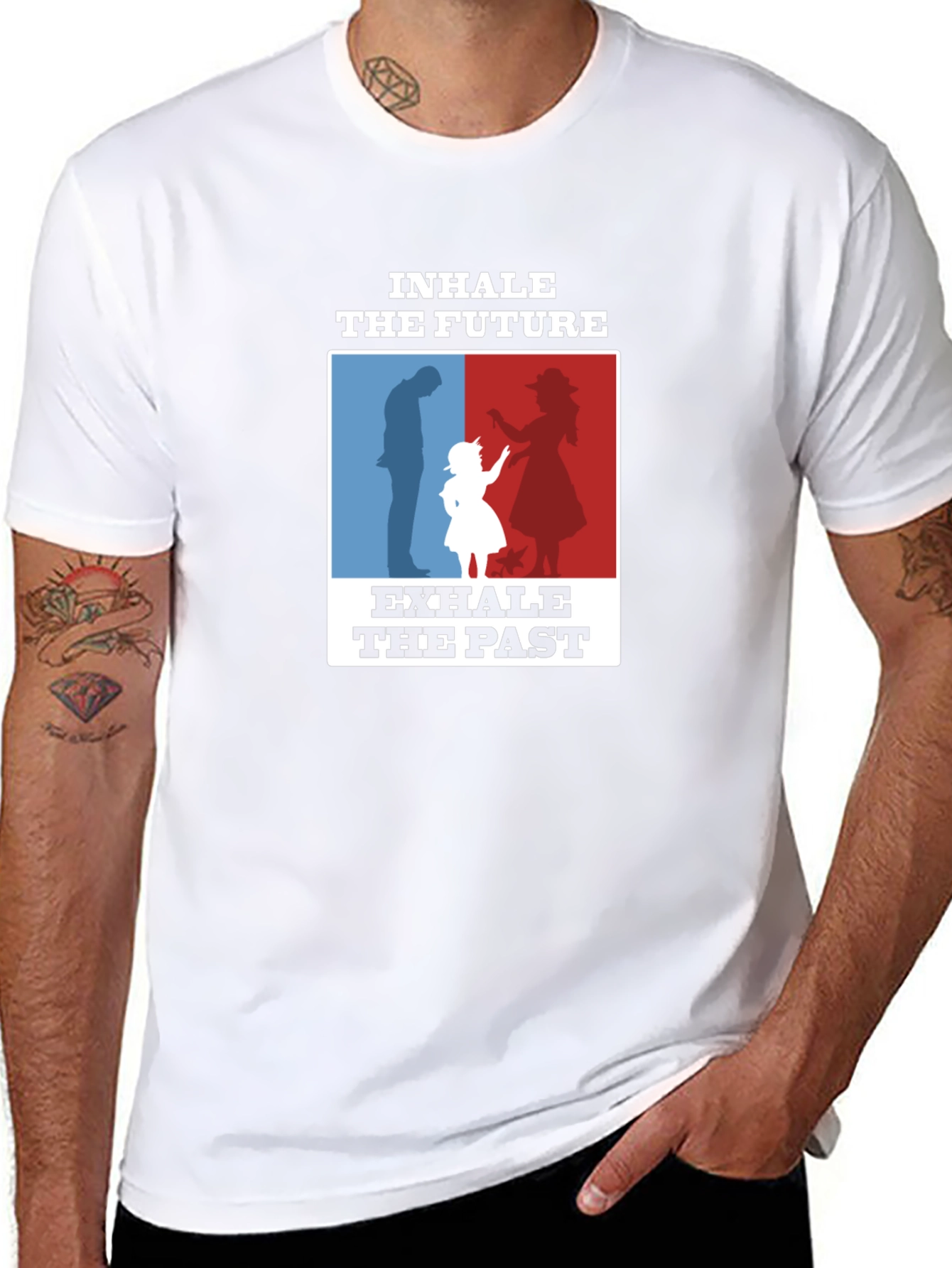 Inhale the Future Exhale the Past Graphic T-Shirt