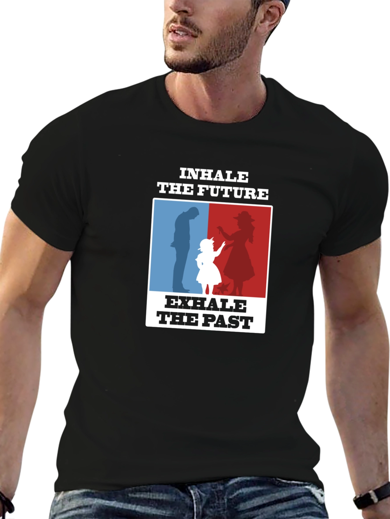 Inhale the Future Exhale the Past Graphic T-Shirt
