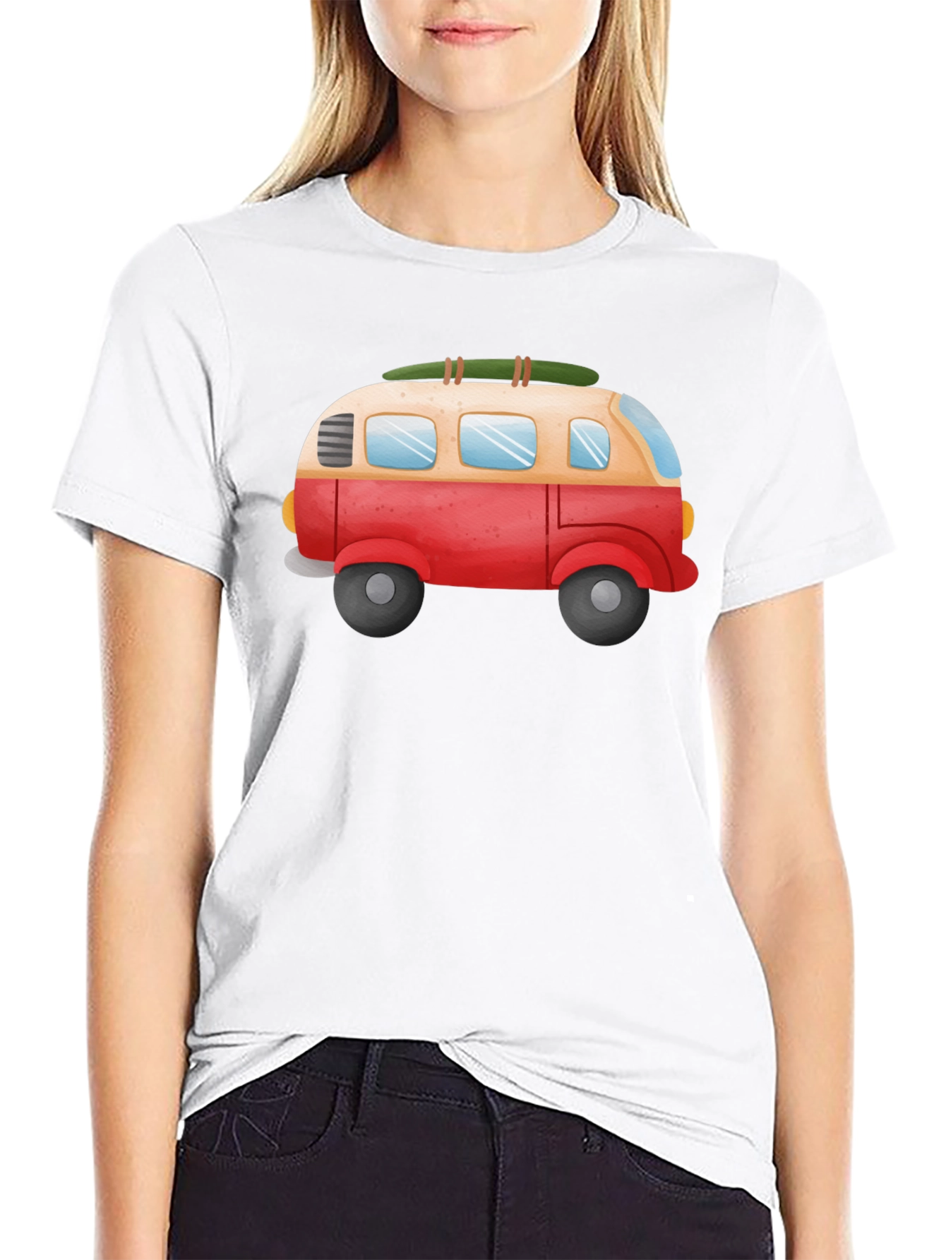 Retro Camper Van Graphic Tee - Vacation Vibes!